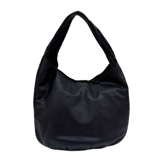 Viento 30 Black Leather Hobo Bag