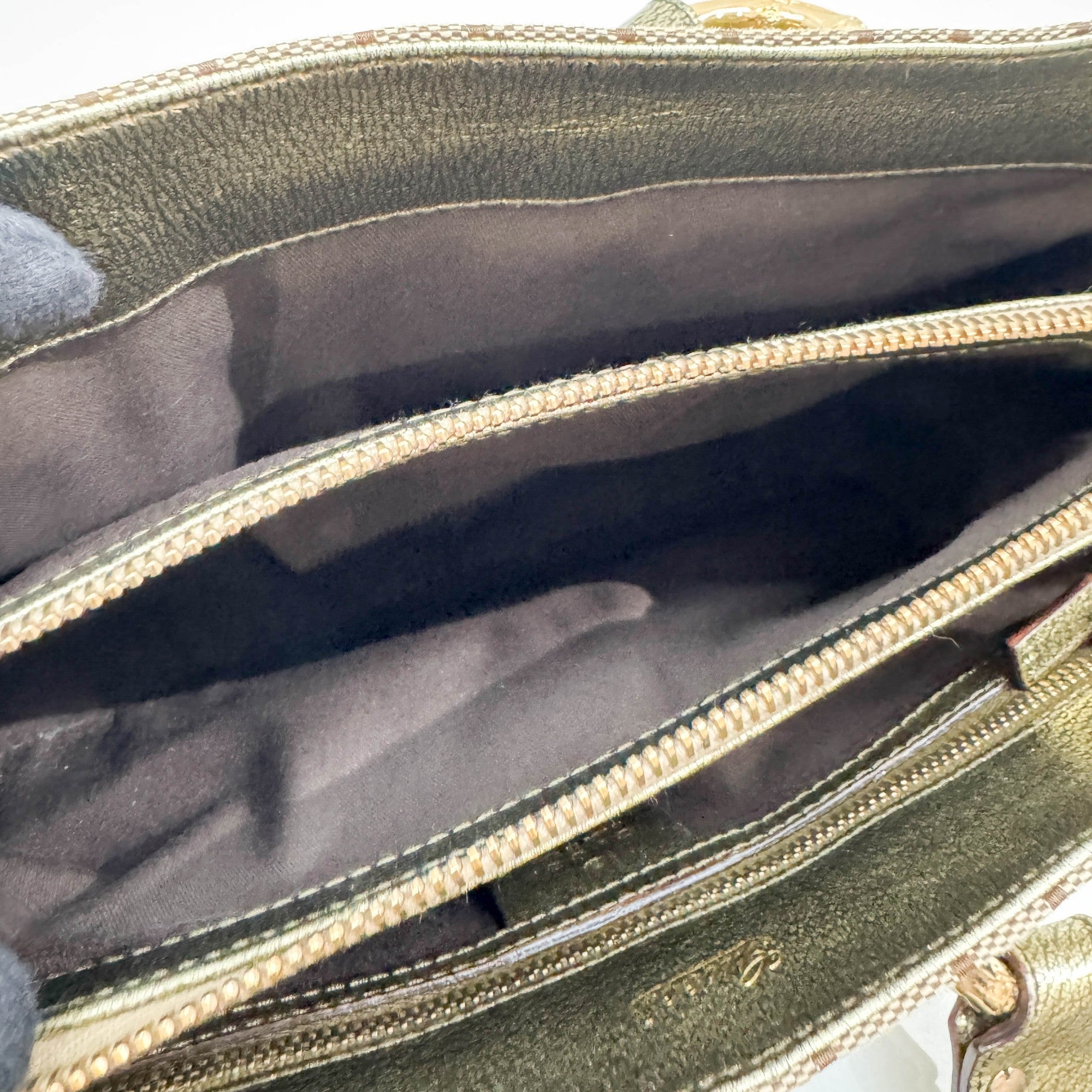 Bamboo Ring Brown GG Canvas Hand Bag