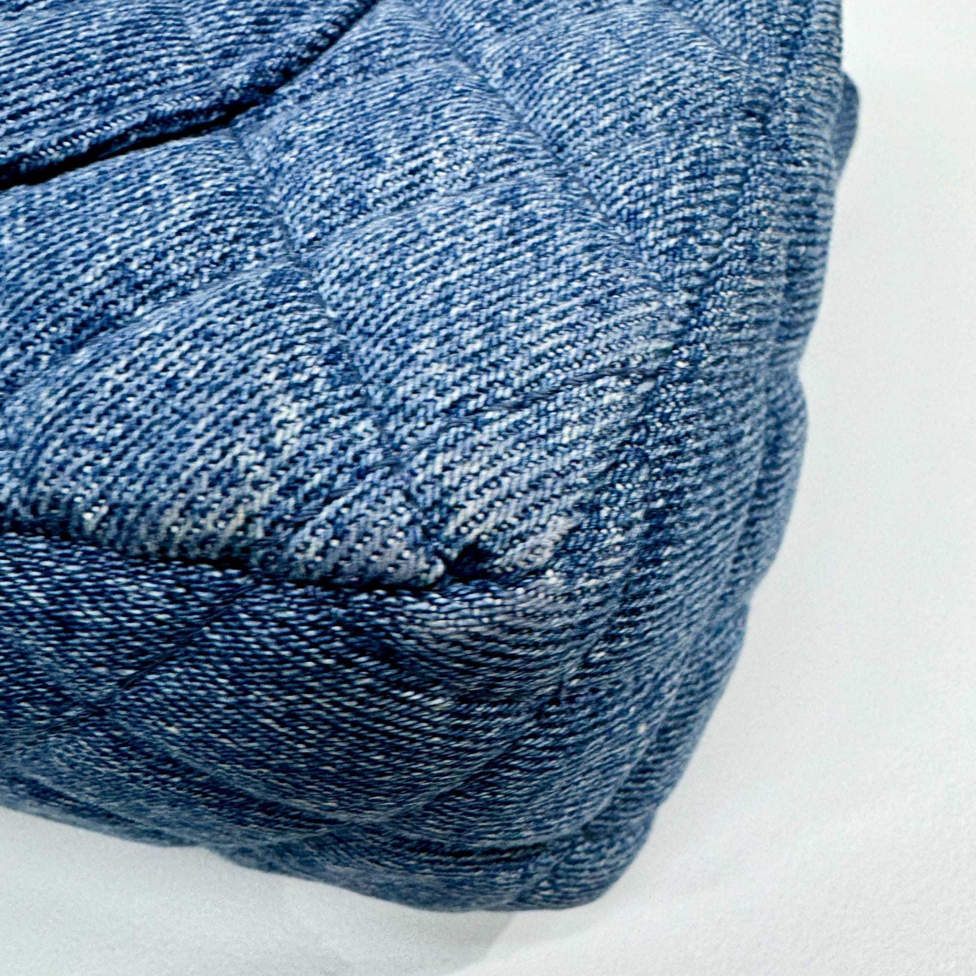 Classic Flap Blue Denim Shoulder Bag