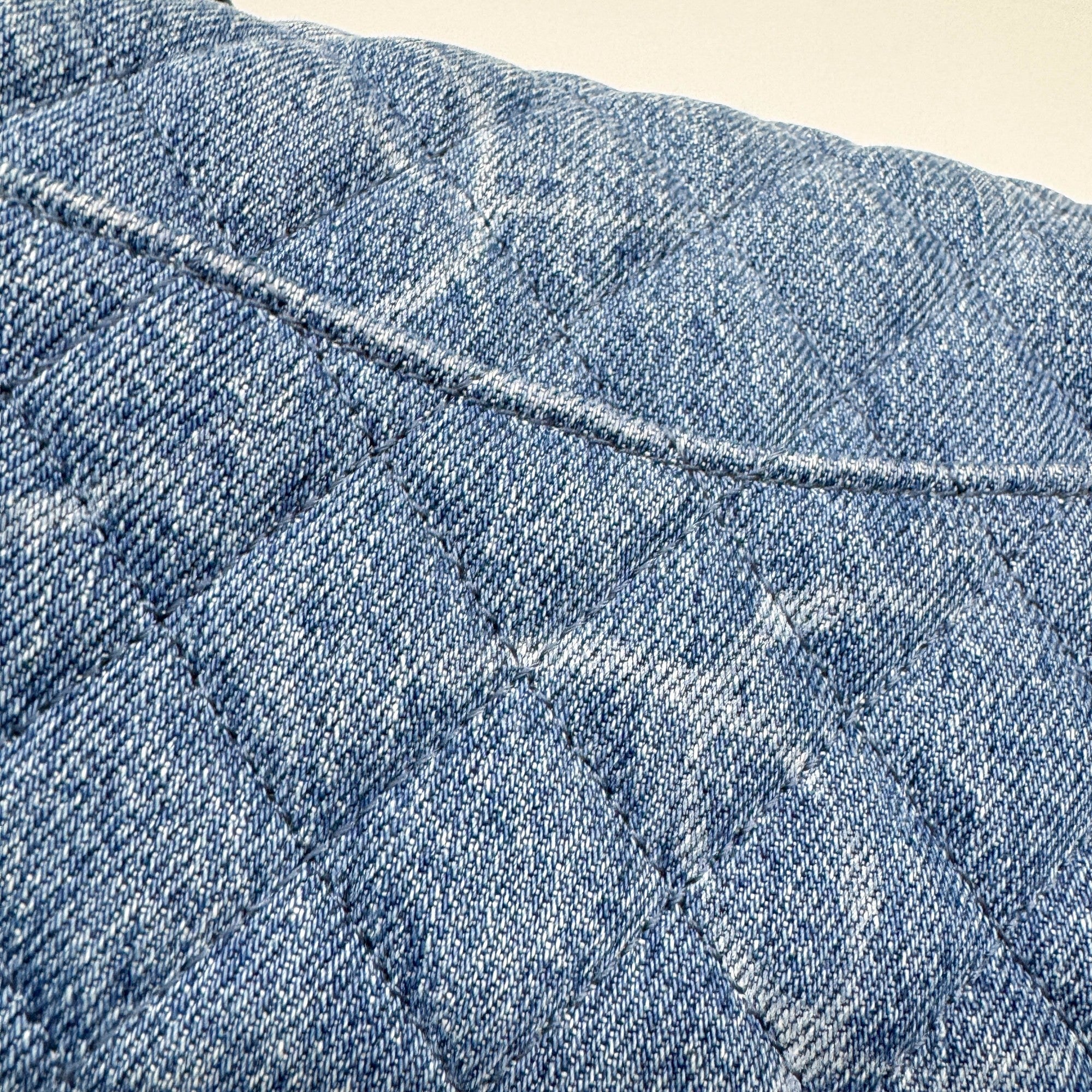 Classic Flap Blue Denim Shoulder Bag