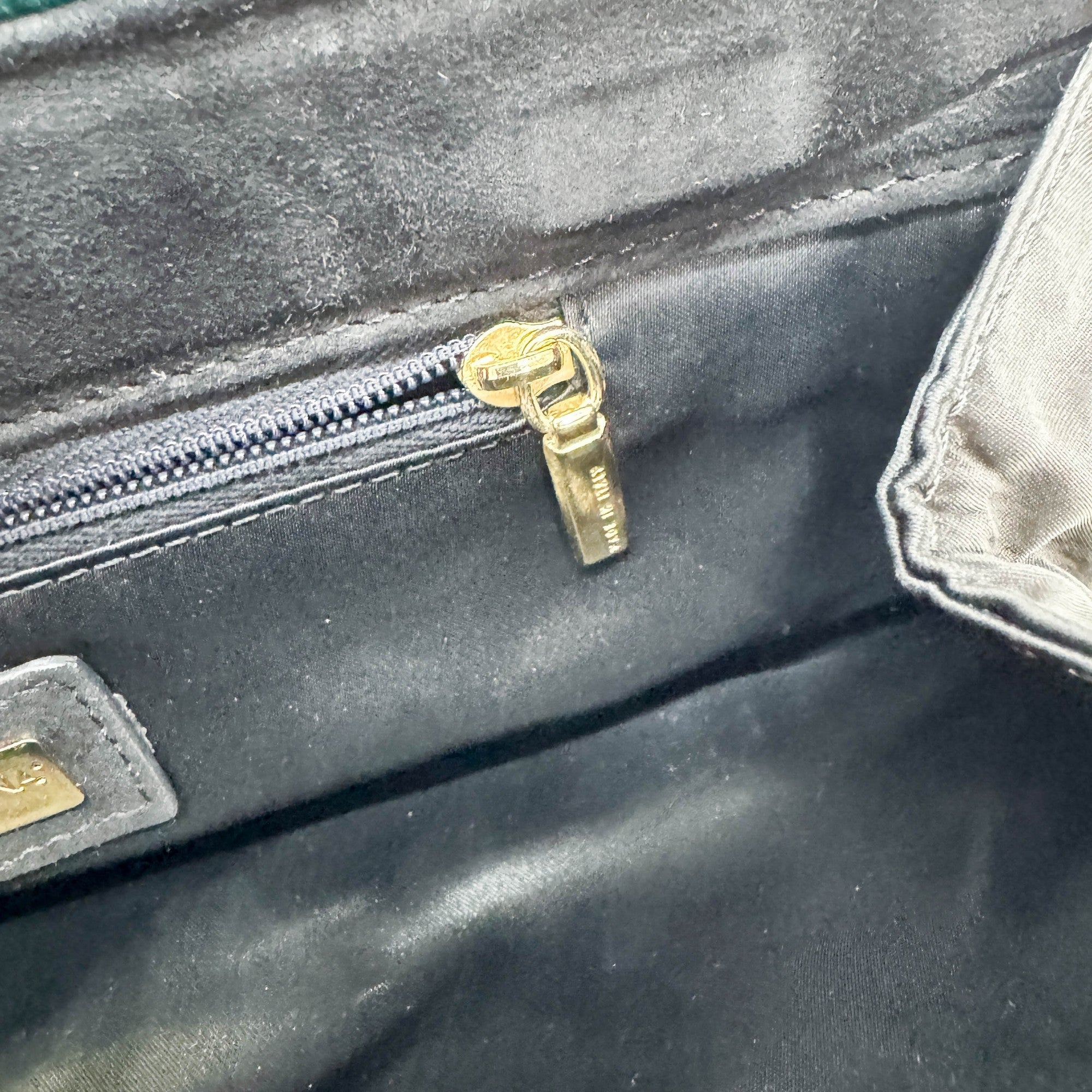 Turquoise Leopard Print Satin Clutch Bag