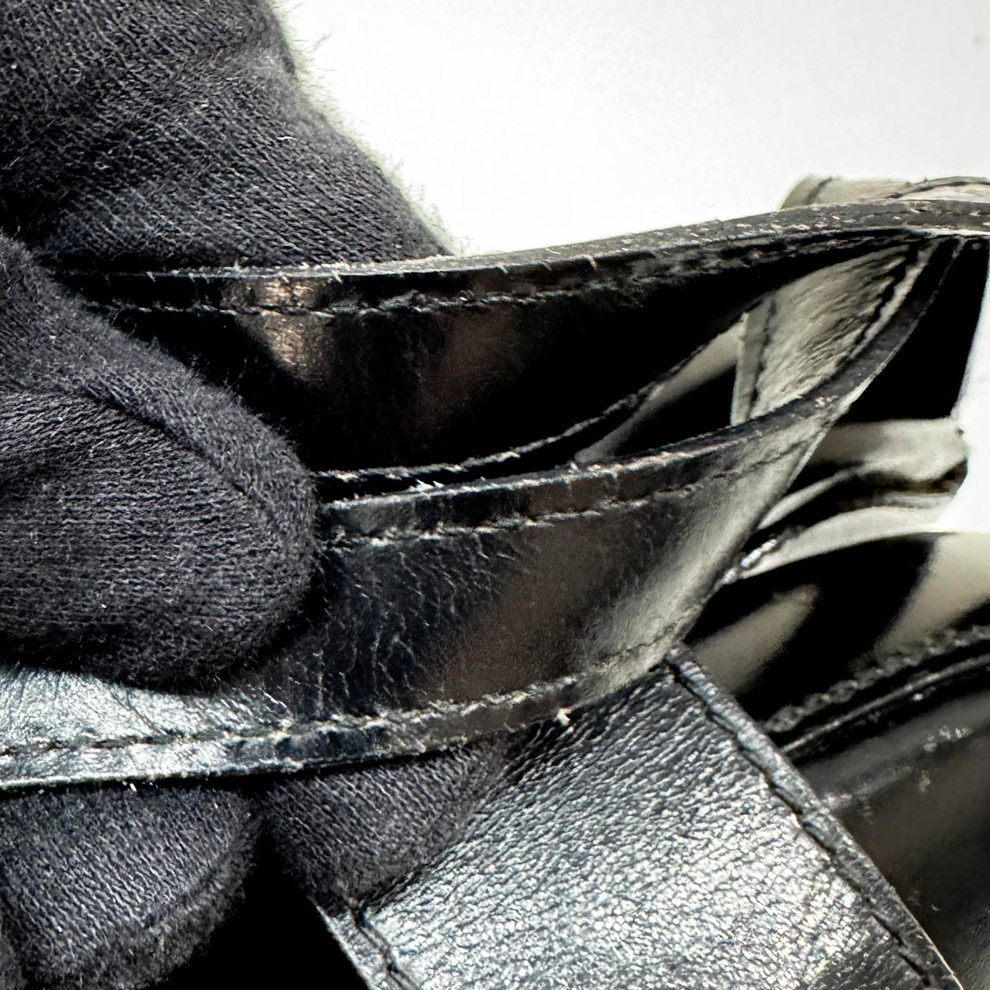 Black Leather Hand Bag