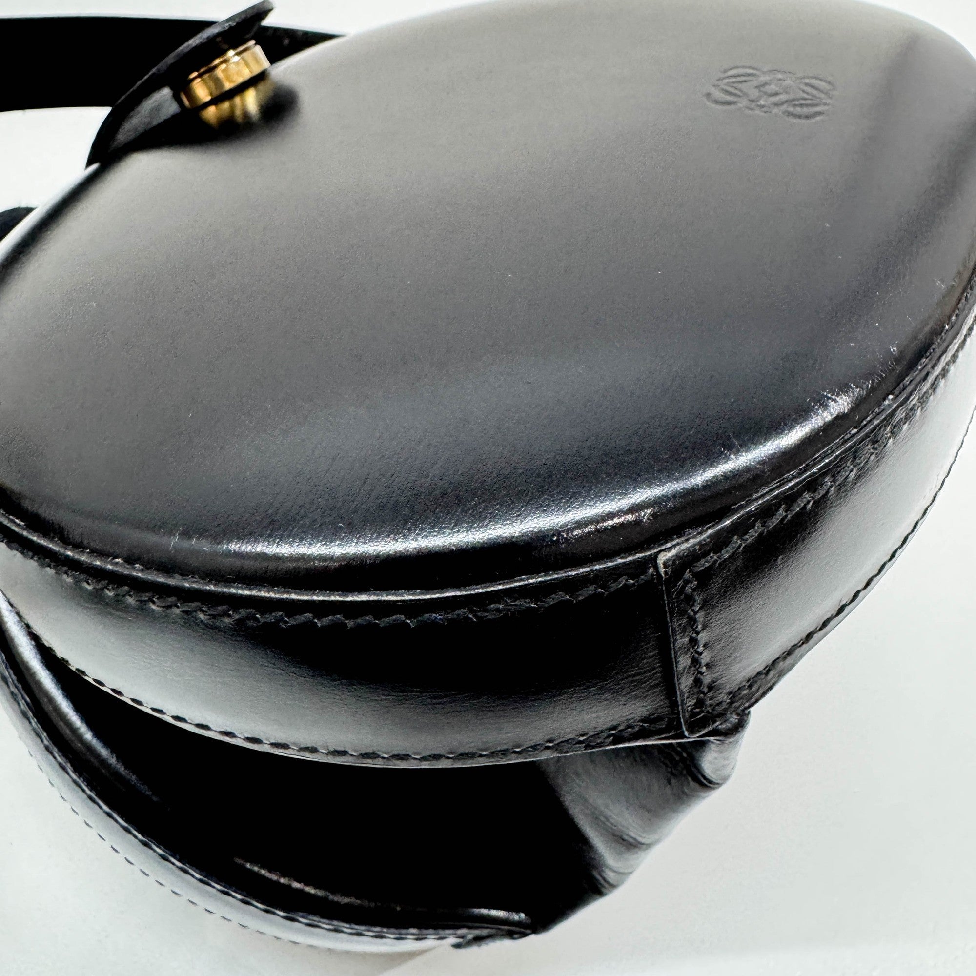 Black Leather Hand Bag