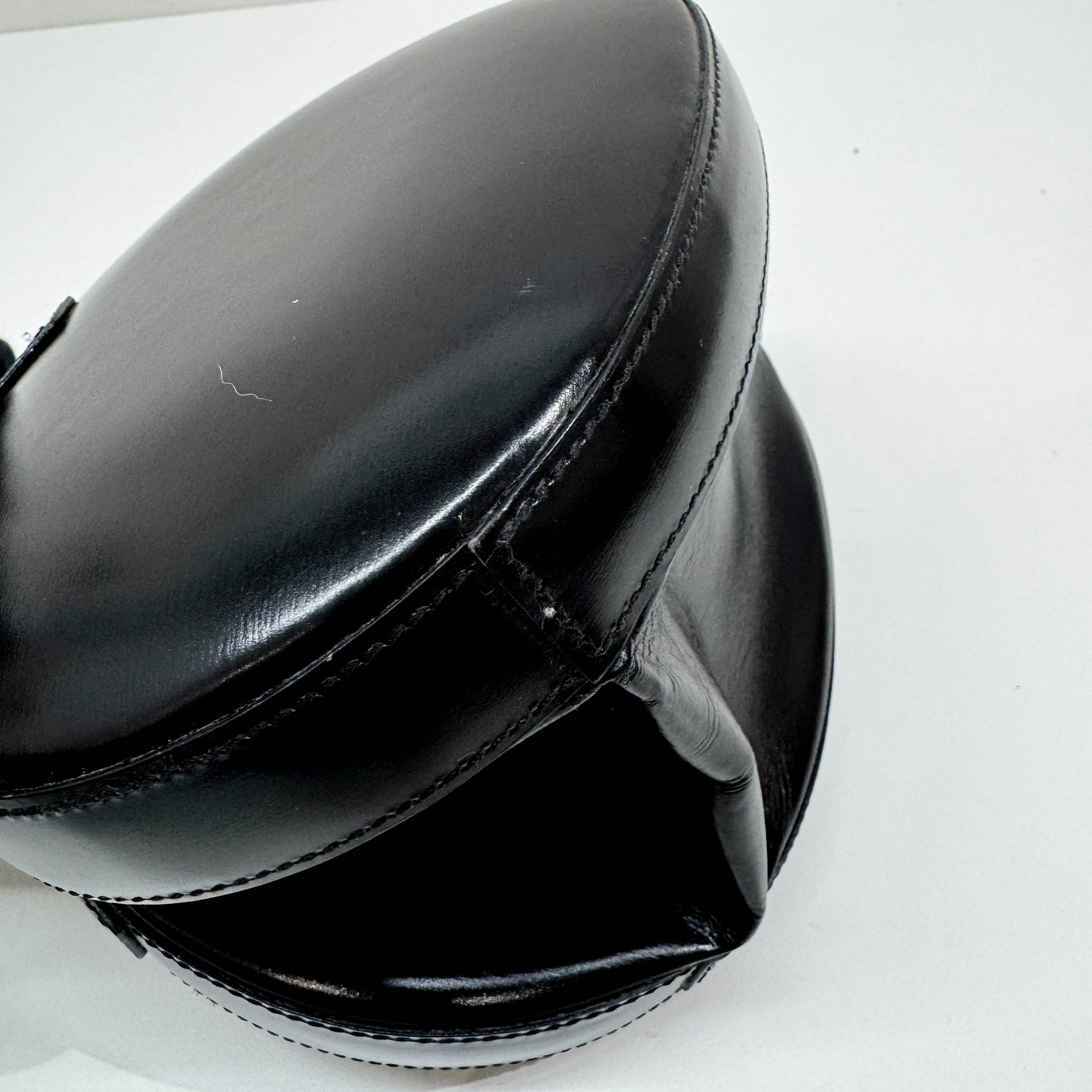 Black Leather Hand Bag