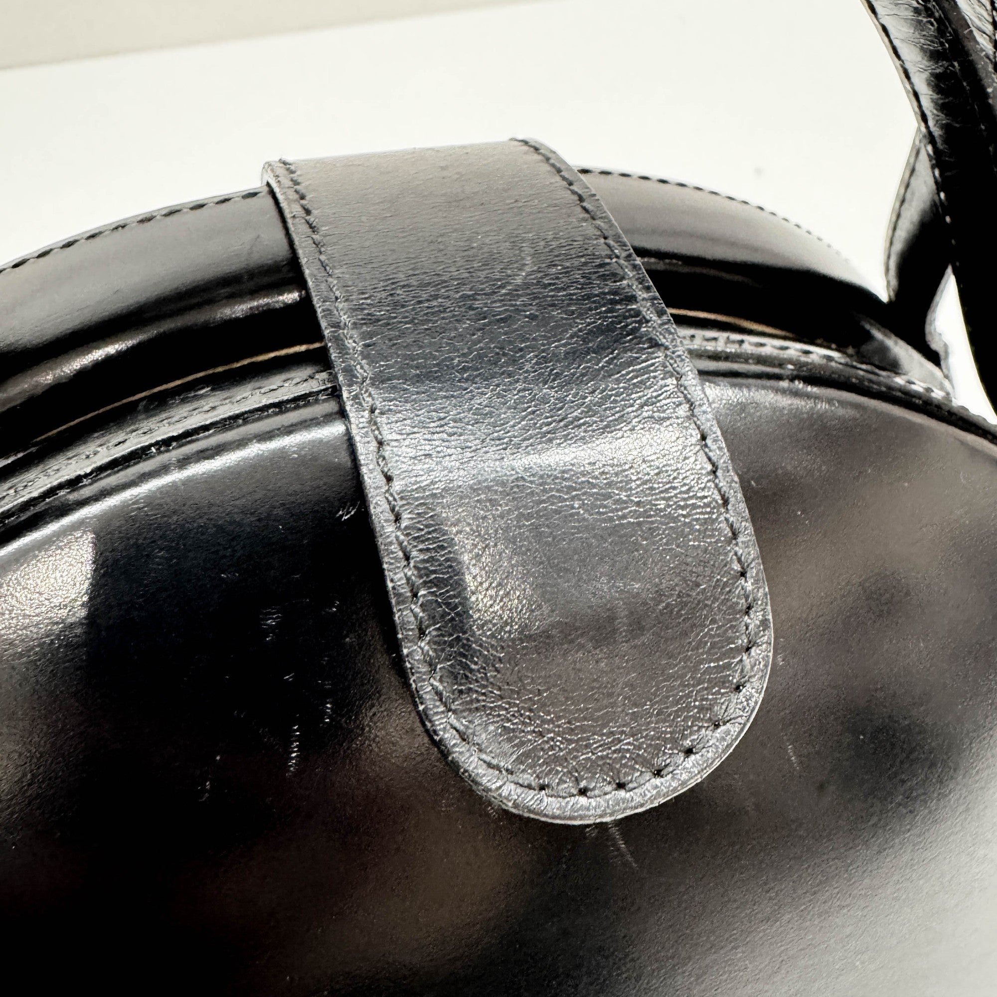 Black Leather Hand Bag