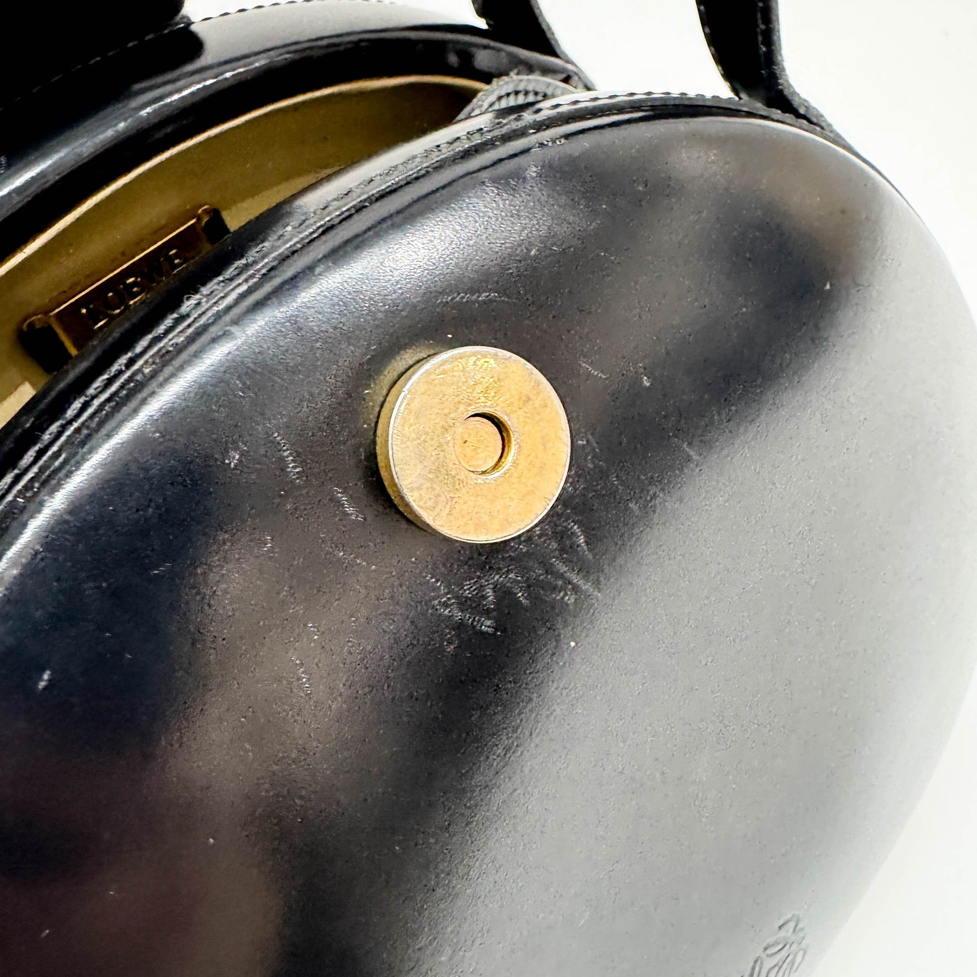 Black Leather Hand Bag