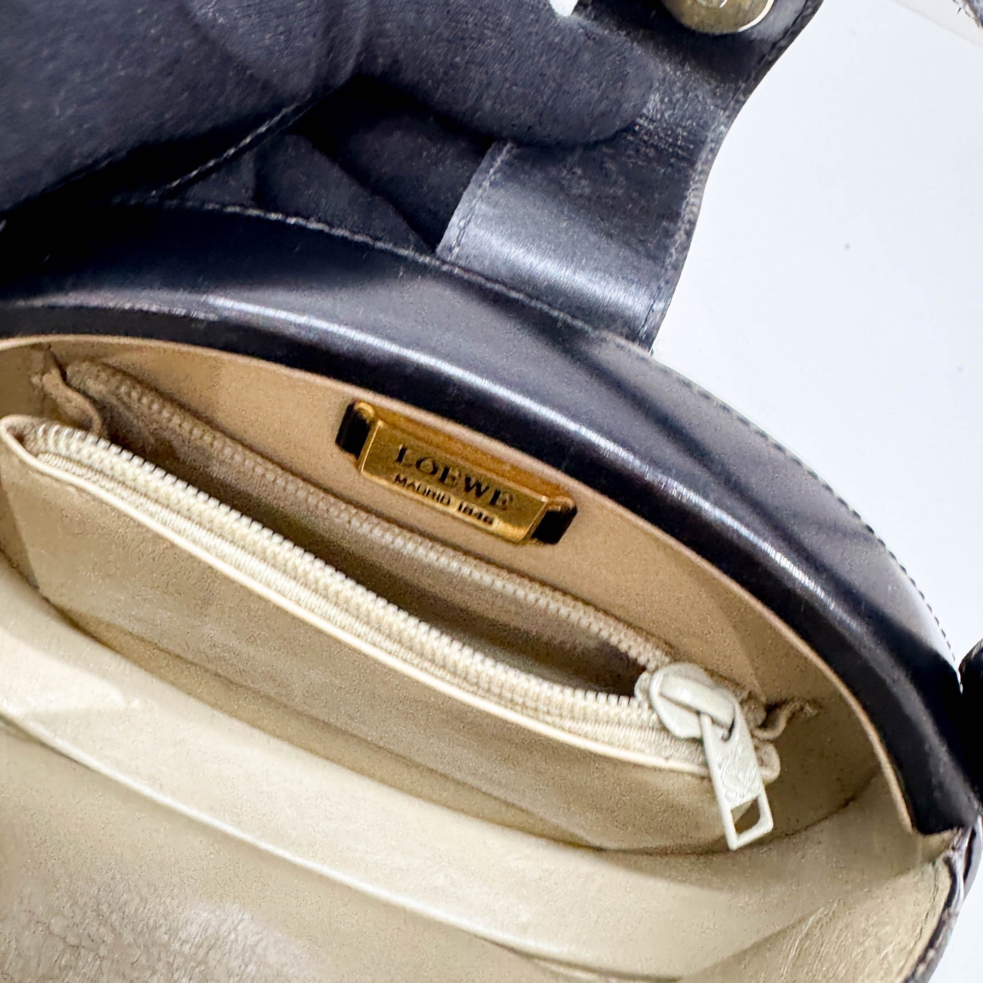 Black Leather Hand Bag