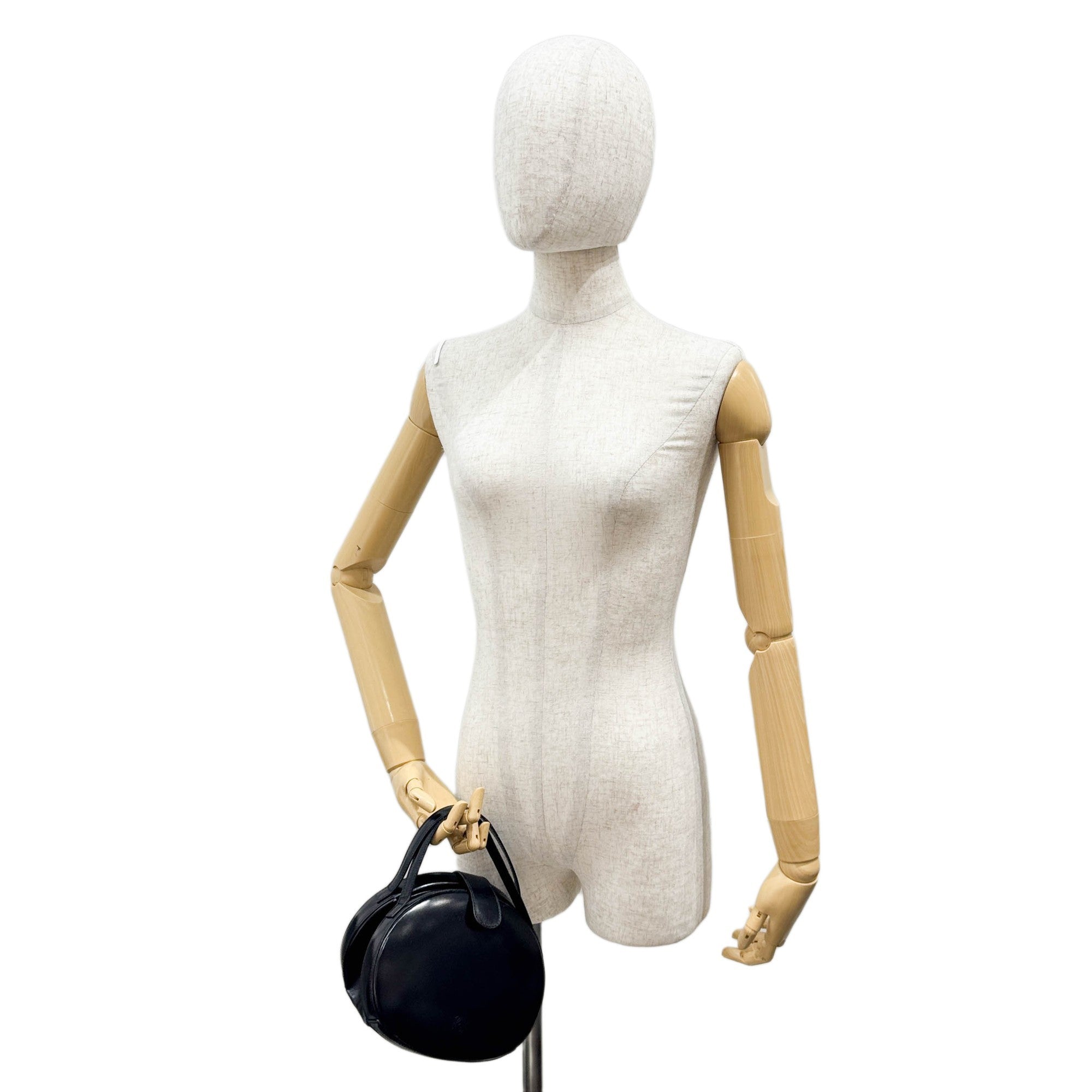 Black Leather Hand Bag