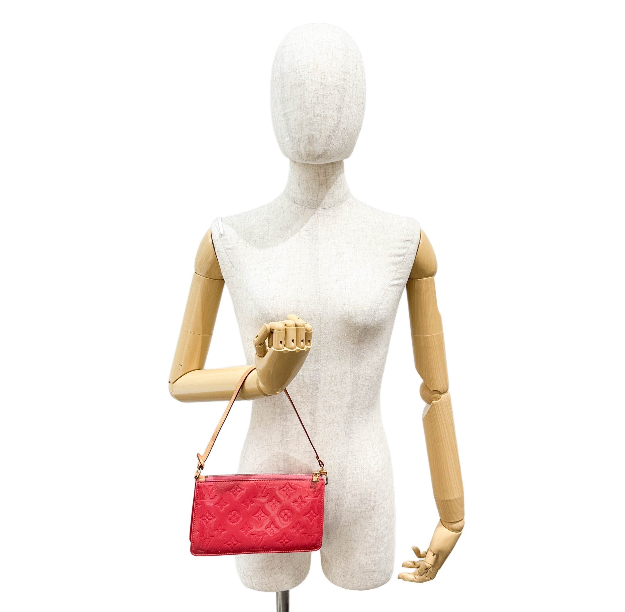 Pochette Accessoire Rose Pink Monogram Canvas Pouch Bag