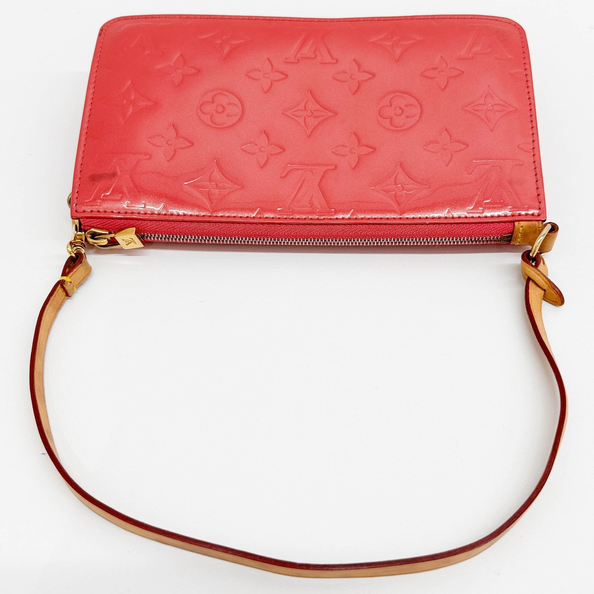 Pochette Accessoire Rose Pink Monogram Canvas Pouch Bag