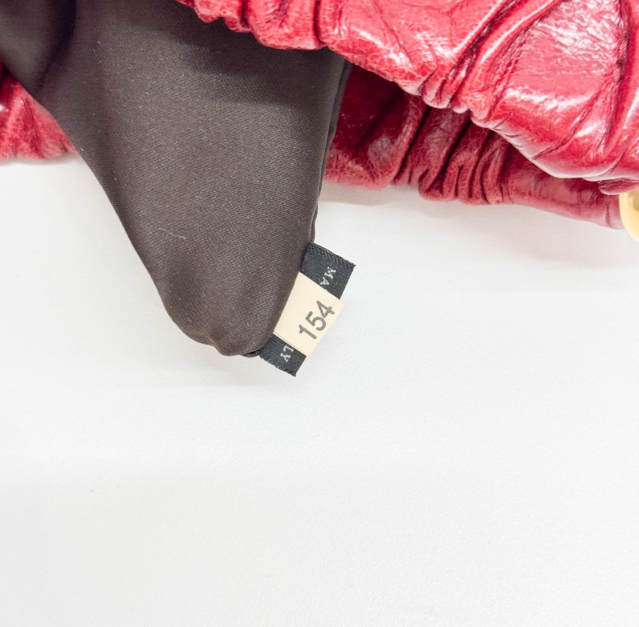 Vitello Red Leather Two Way Bag