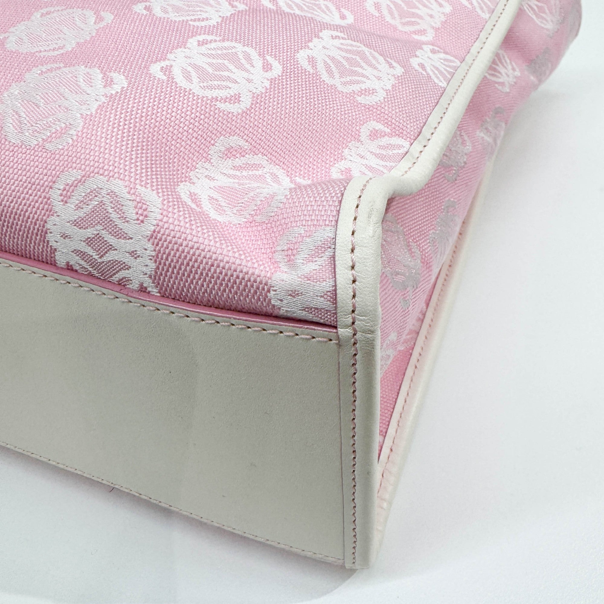 Pink Anagram Canvas Tote Bag