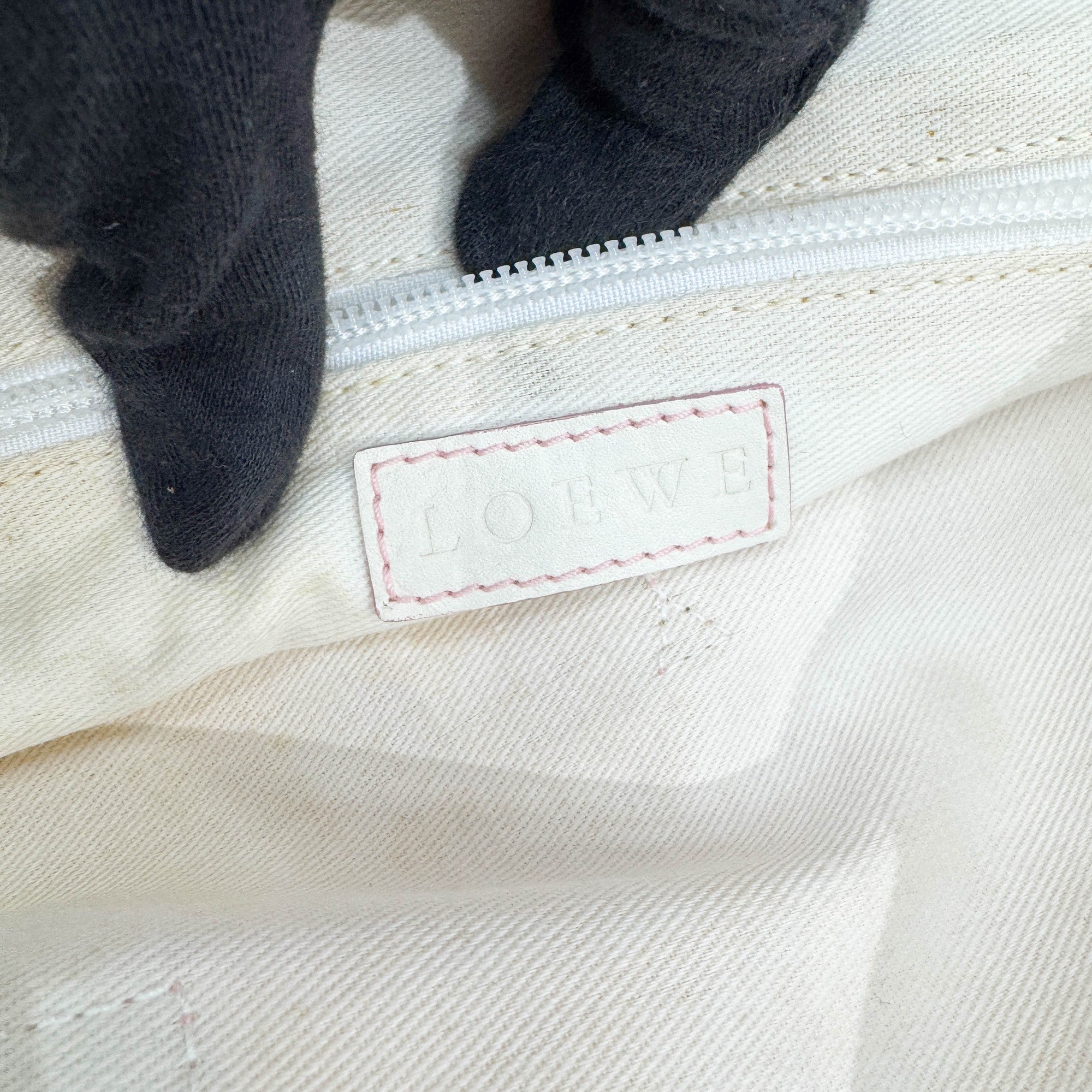 Pink Anagram Canvas Tote Bag