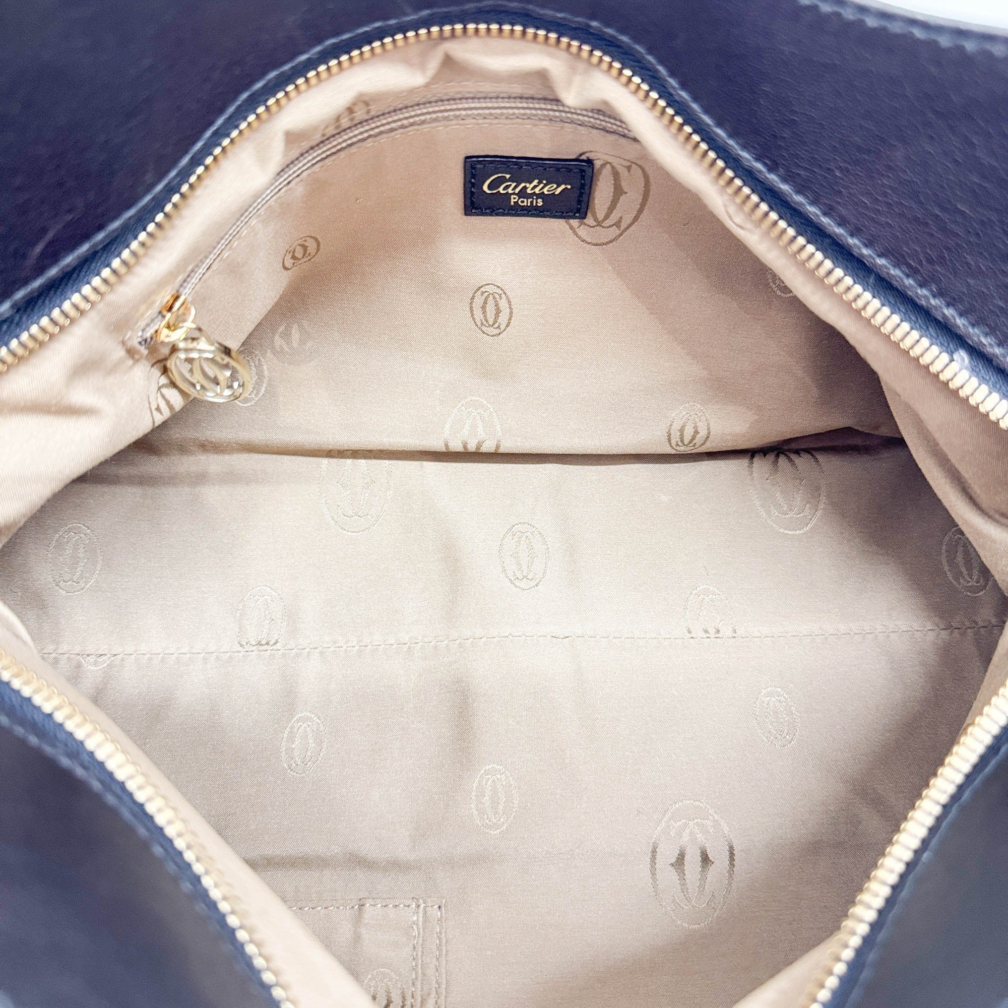 Marcello Black & Beige Zebra Print Fur Shoulder Bag