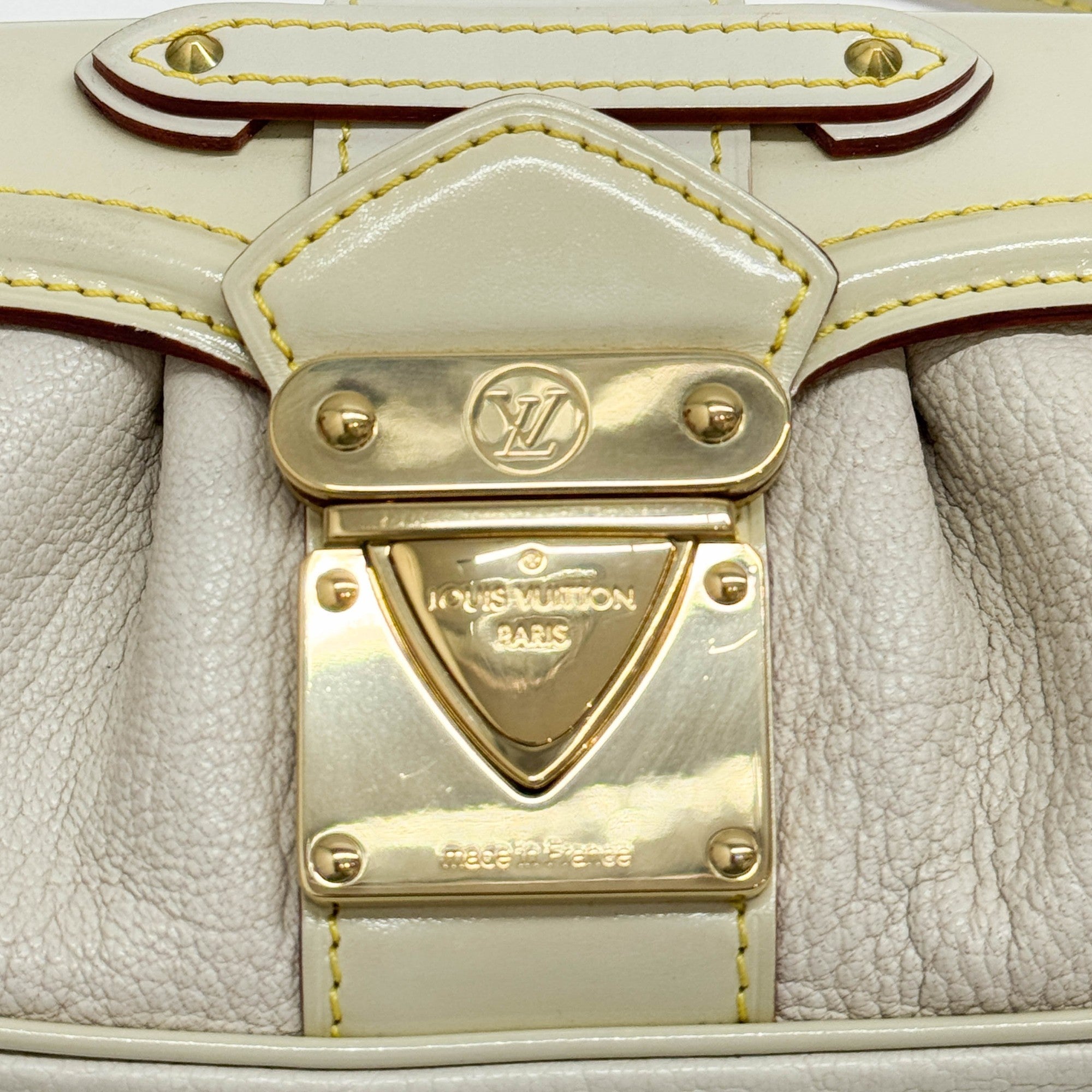 Suhali Le Precieux White Leather Pouch Bag