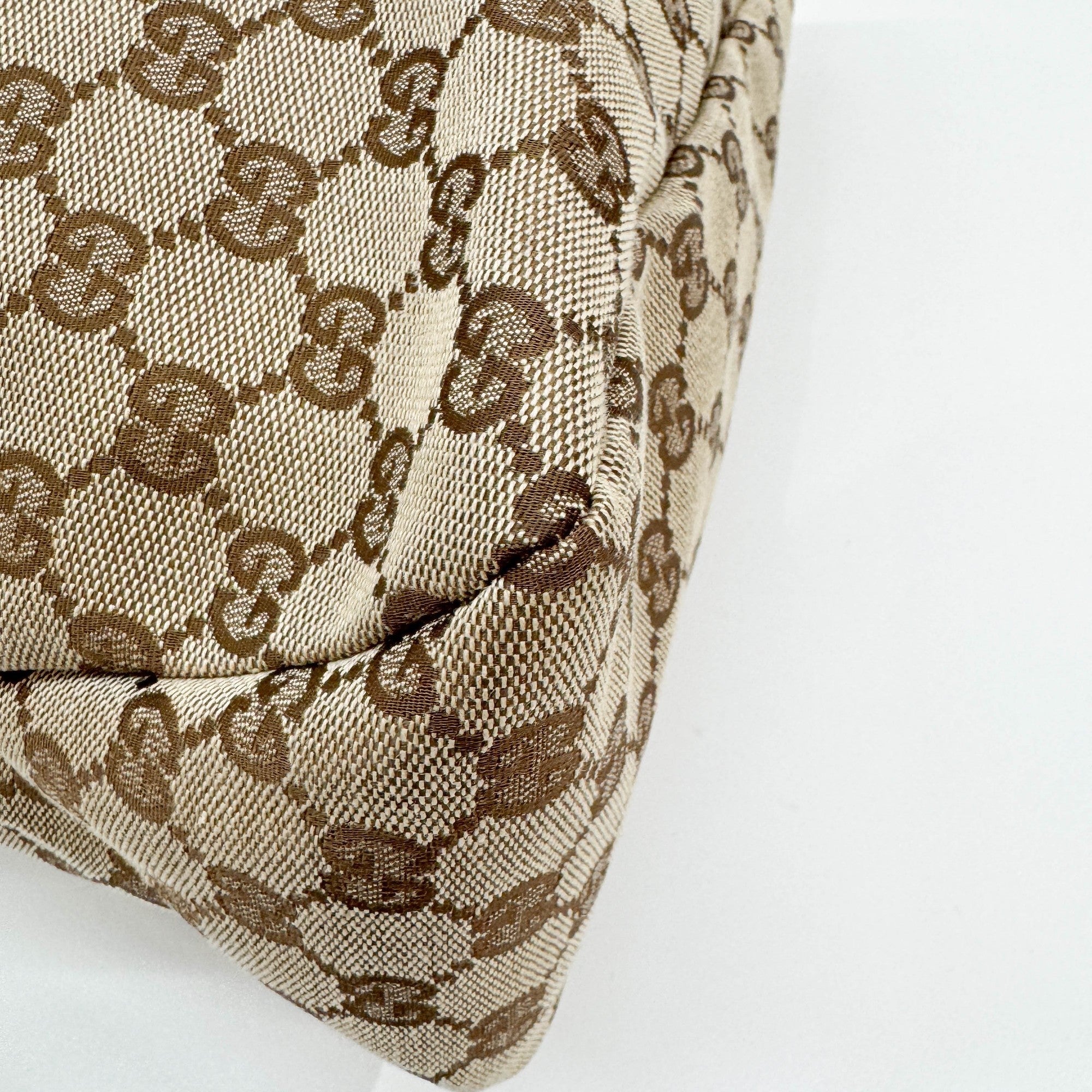 Horsebit Brown GG Canvas Shoulder Bag