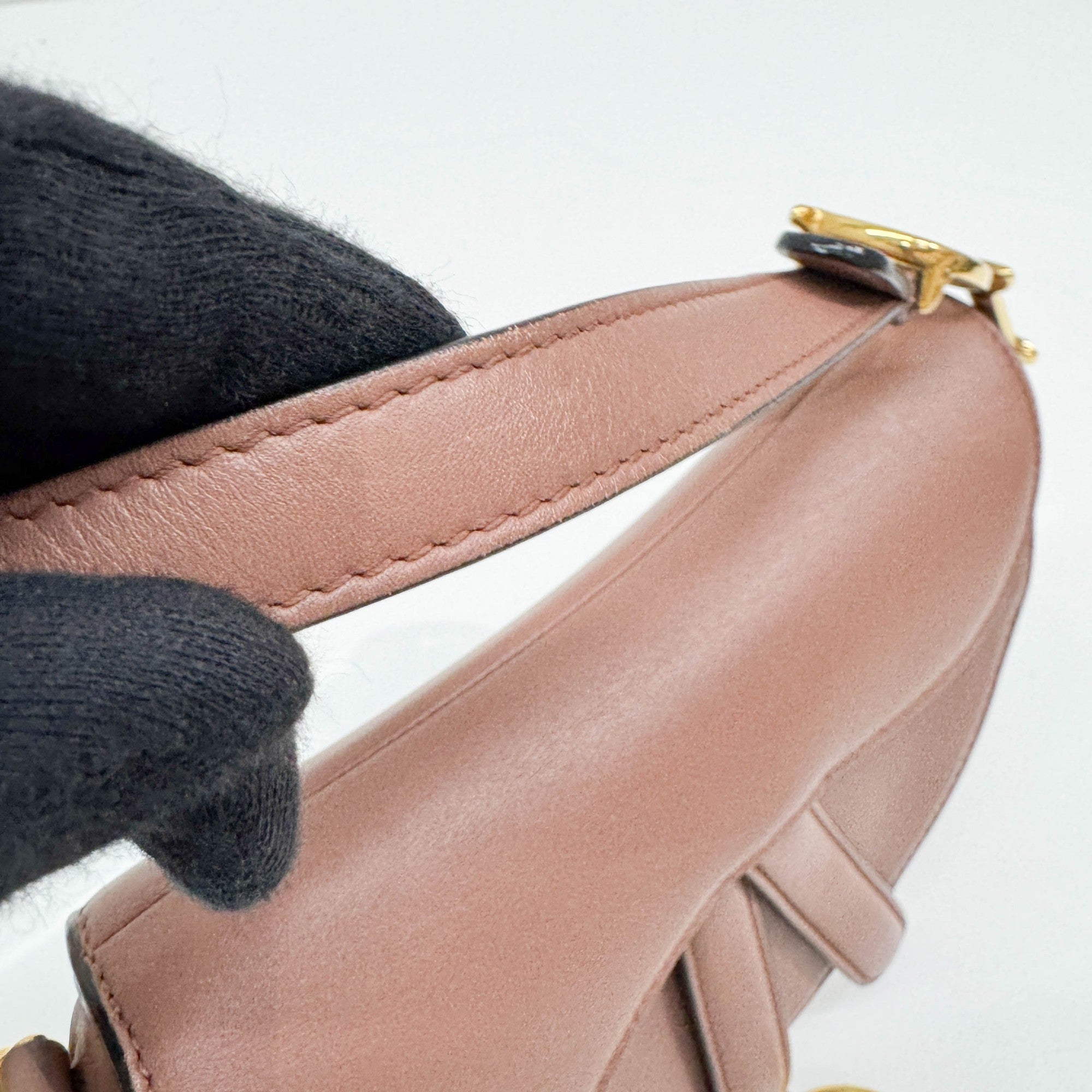 Mni Saddle Rosybrown Leather Two Way Bag