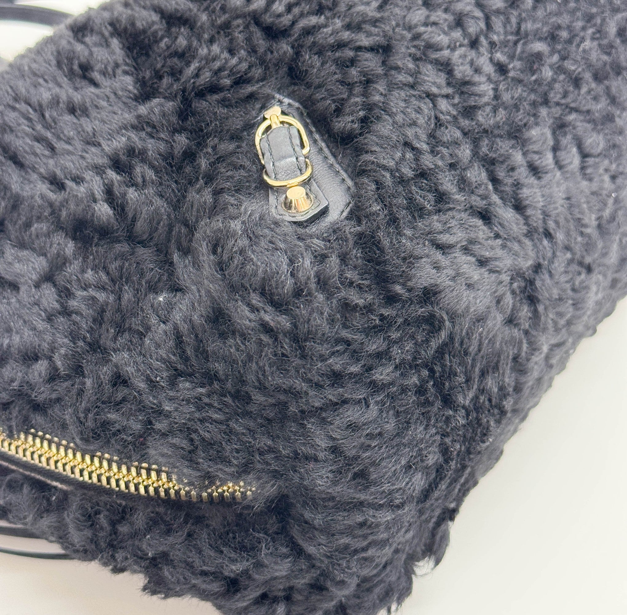 Papier Black Wool Two Way Bag