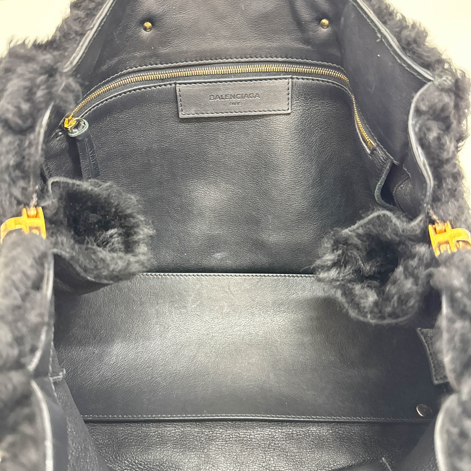 Papier Black Wool Two Way Bag