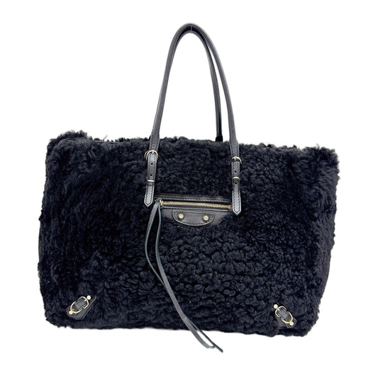 Papier Black Wool Two Way Bag