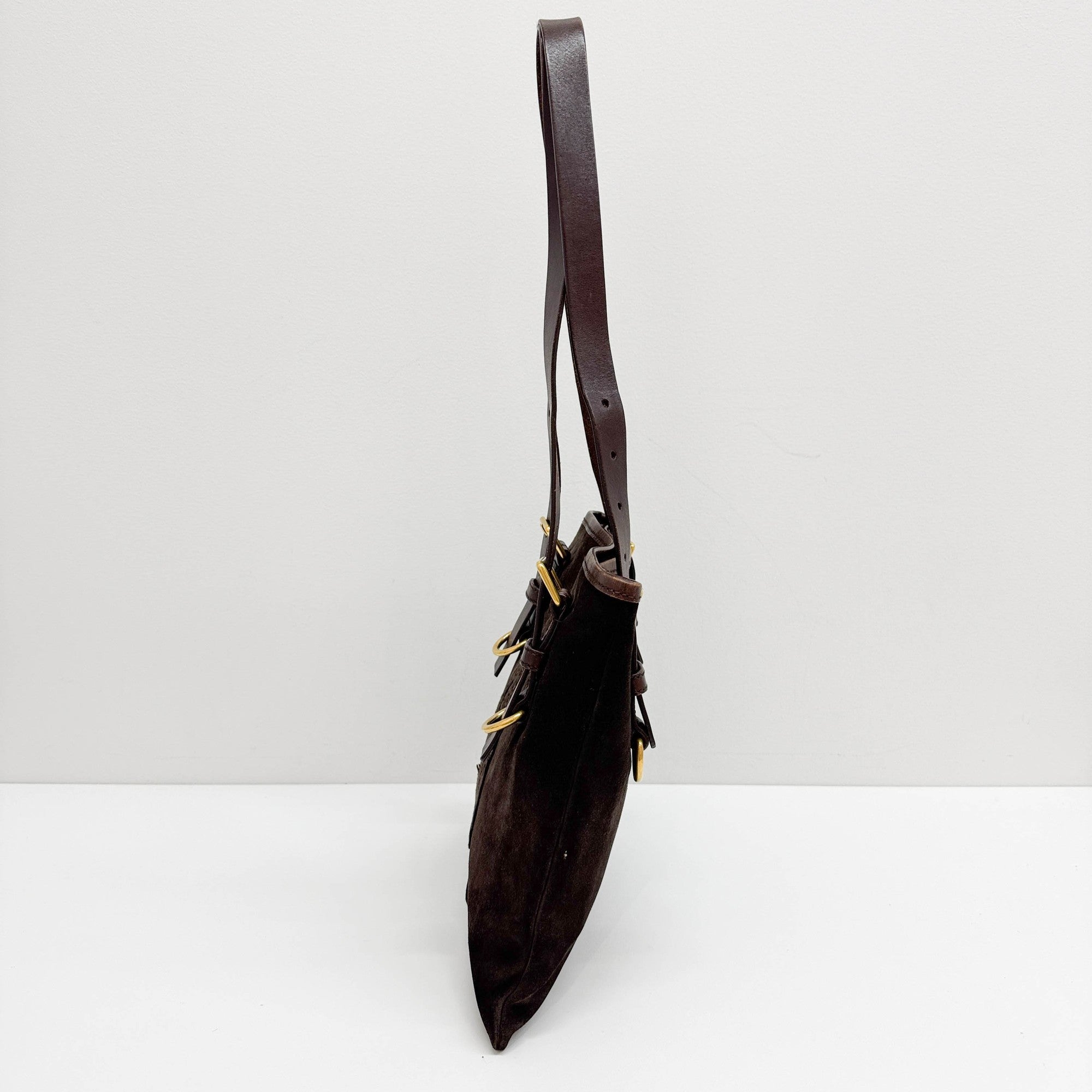 Kahala Brown Suede Tote Bag