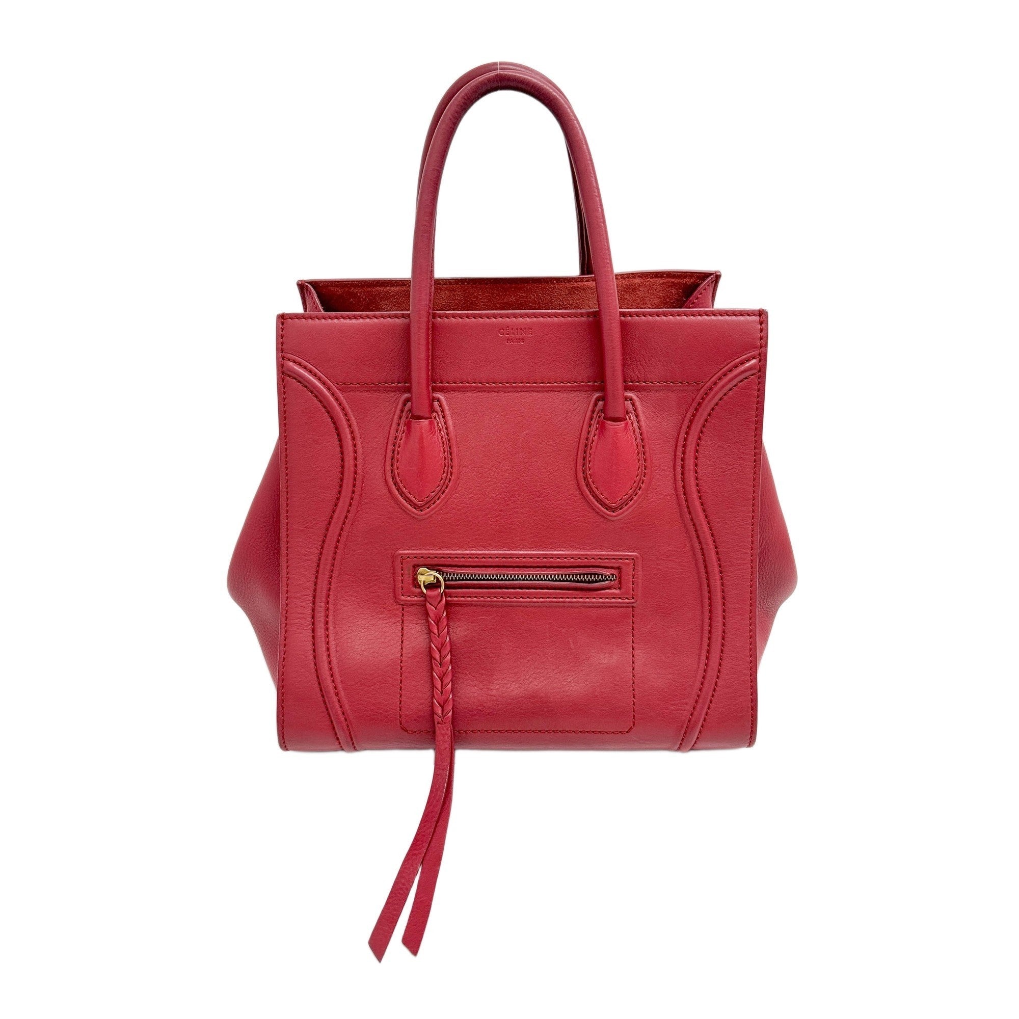 Luggage Phantom Red Leather Hand Bag