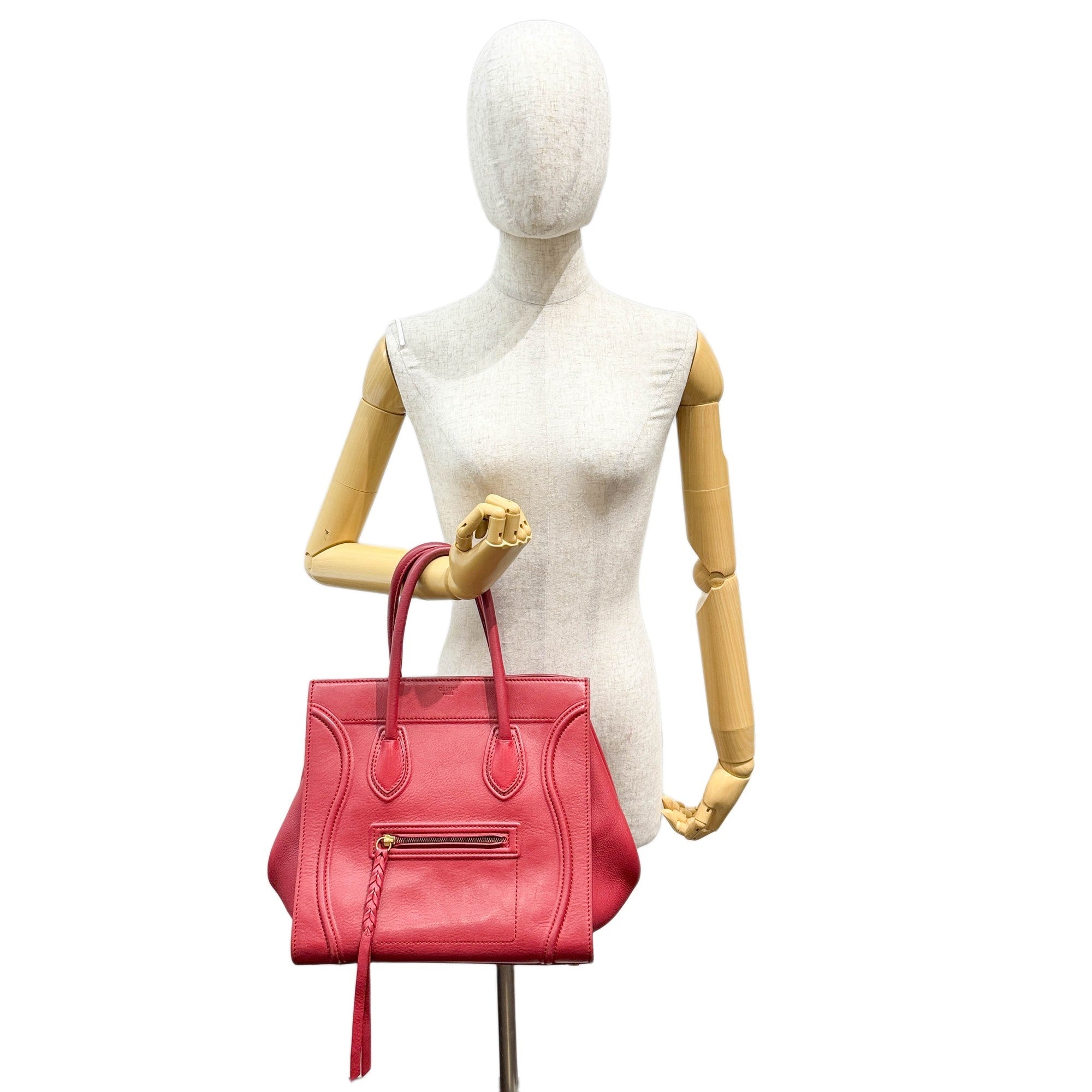 Luggage Phantom Red Leather Hand Bag