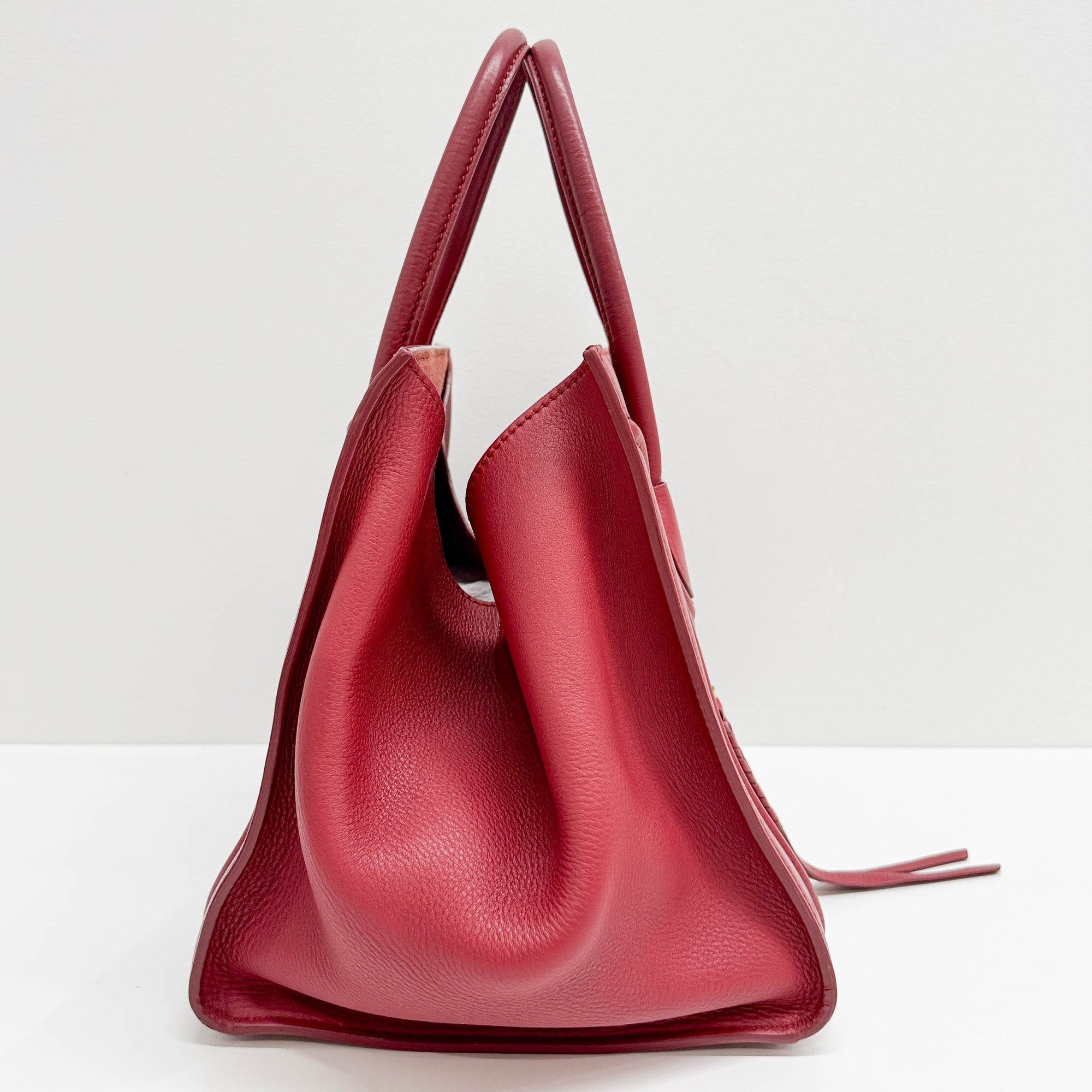 Luggage Phantom Red Leather Hand Bag