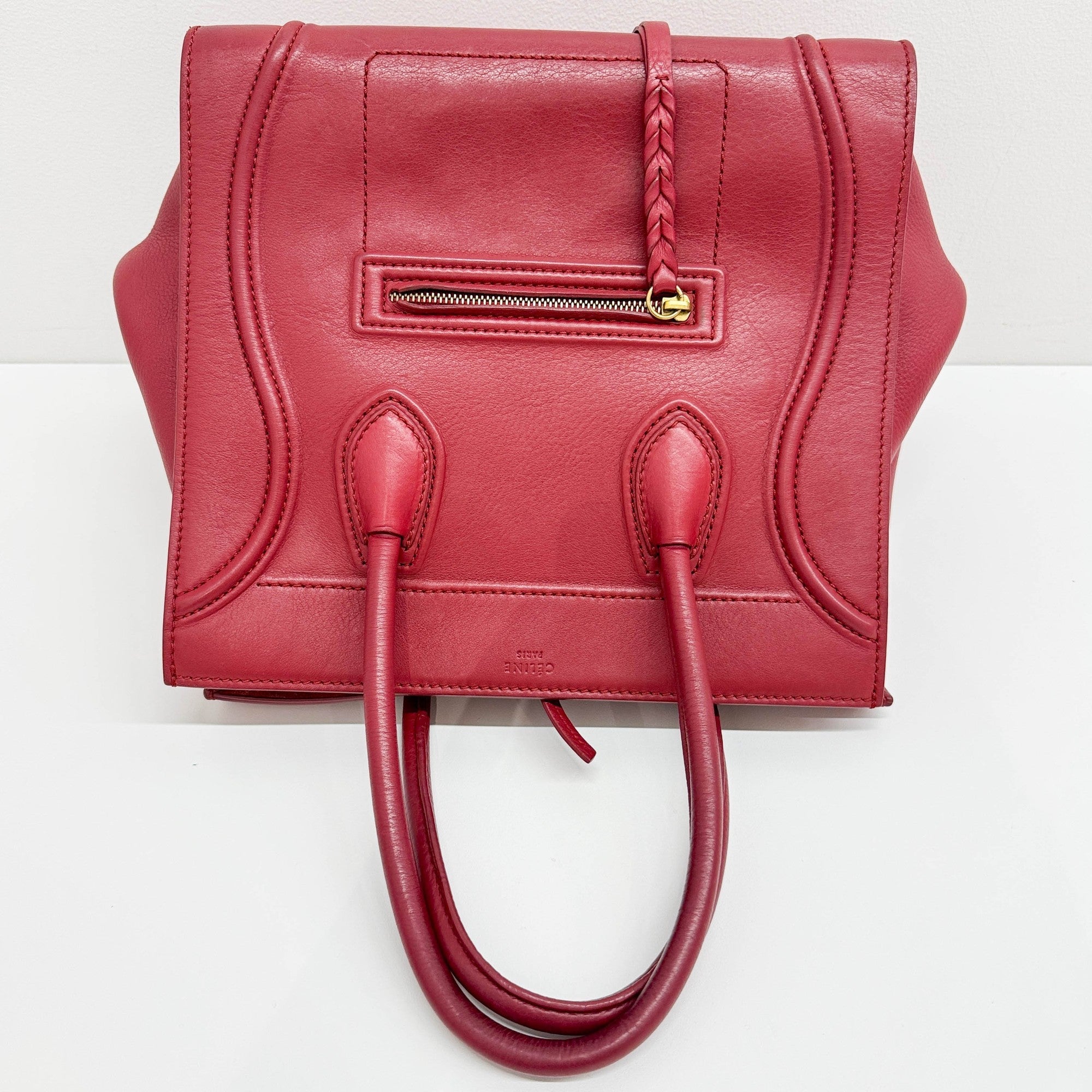 Luggage Phantom Red Leather Hand Bag