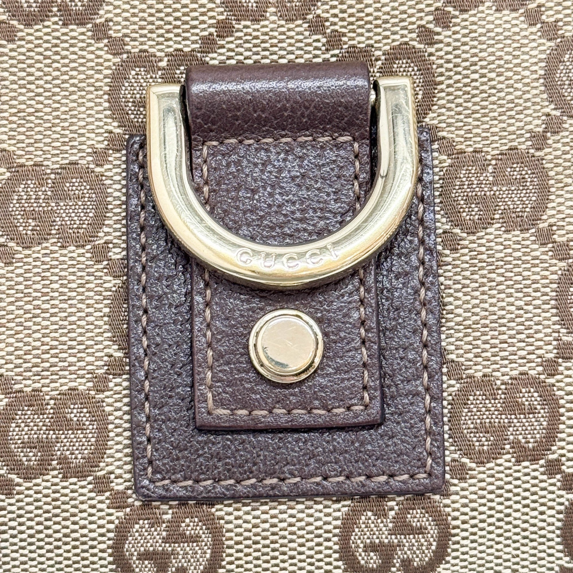 Abbey Brown GG Canvas Shoulder Bag