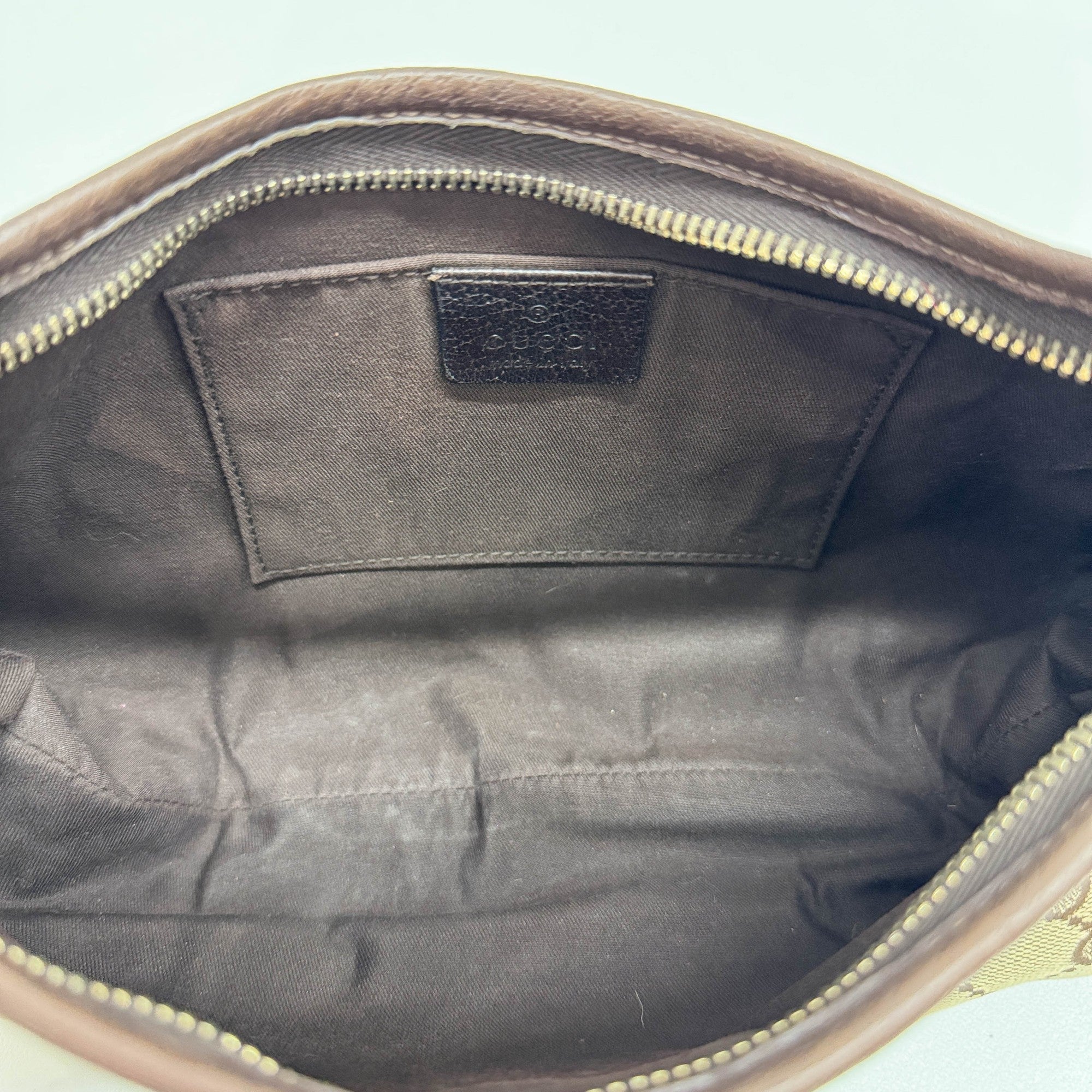 Abbey Brown GG Canvas Shoulder Bag