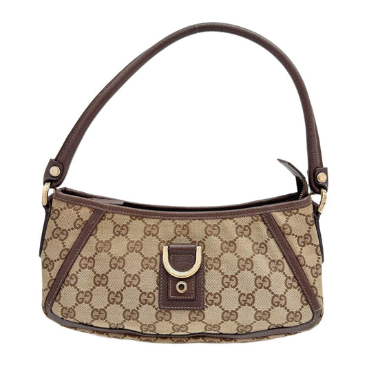 Abbey Brown GG Canvas Shoulder Bag