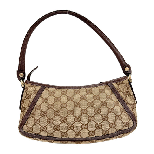 Abbey Brown GG Canvas Shoulder Bag