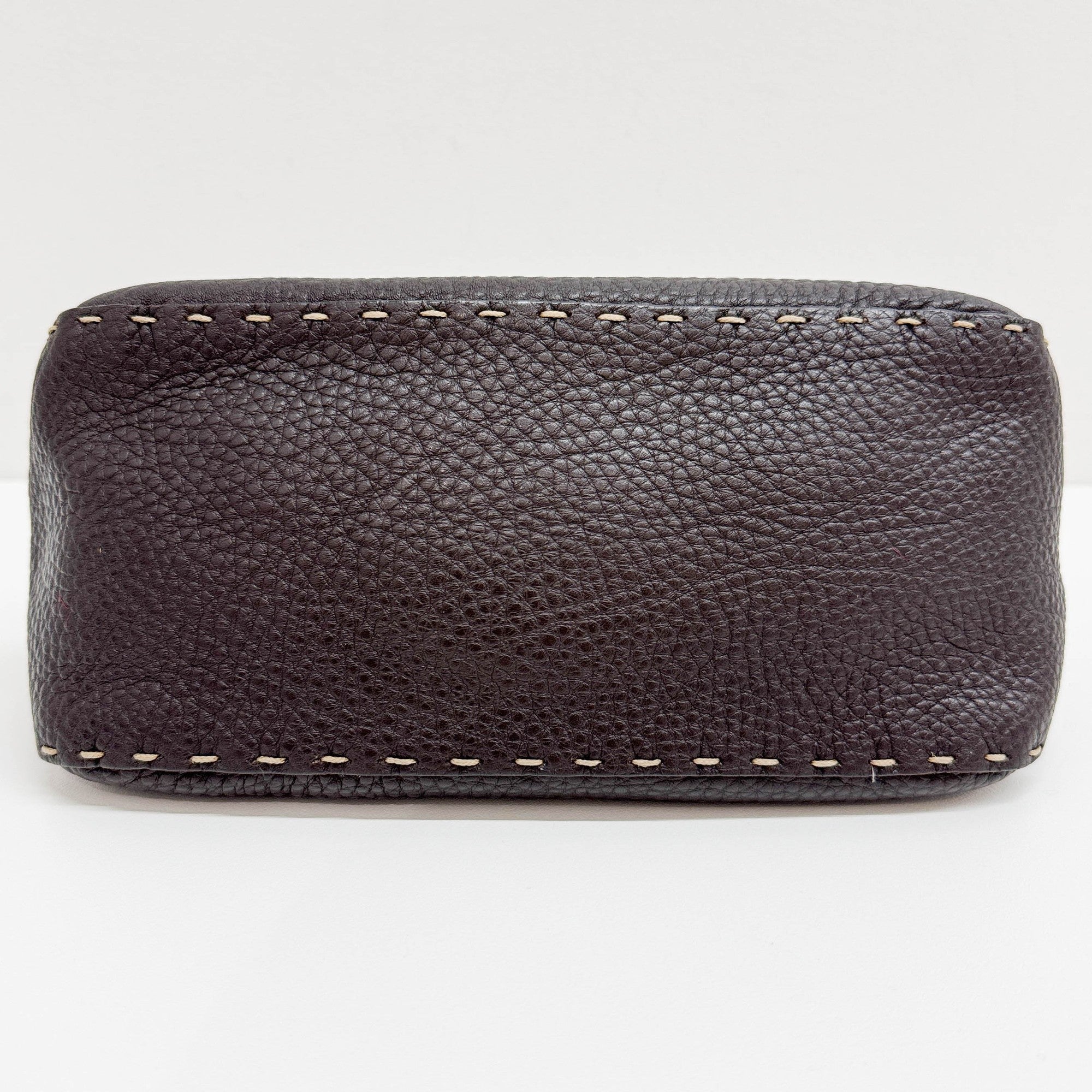 Mini Mamma Baguette Brown Leather Shoulder Bag