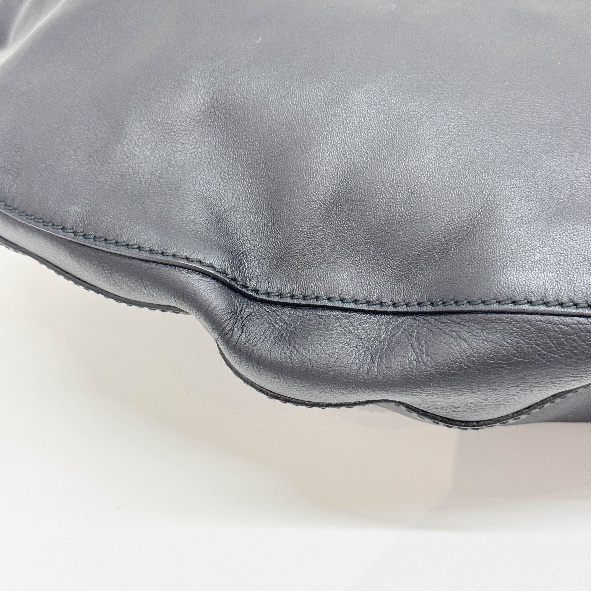 Black Leather Shoulder Bag