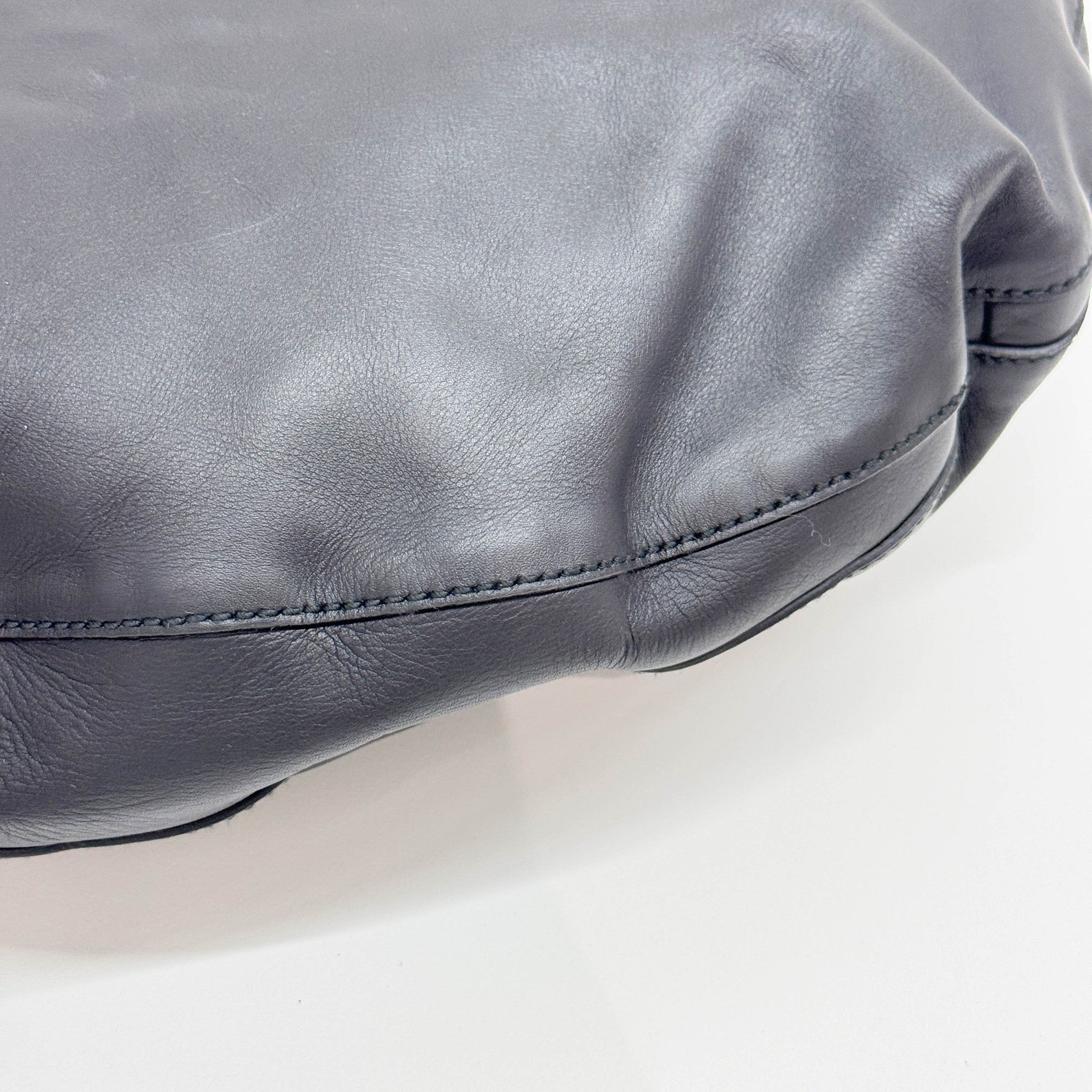 Black Leather Shoulder Bag