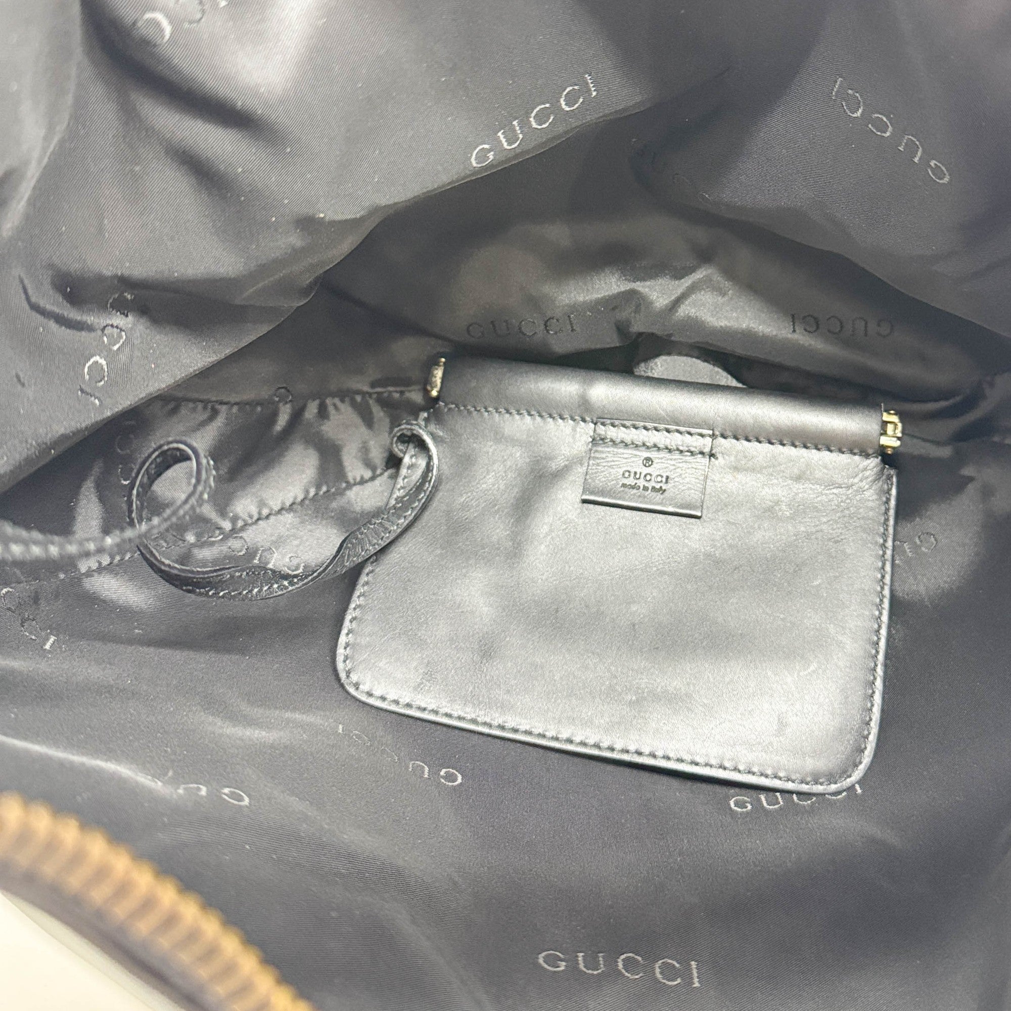 Black Leather Shoulder Bag