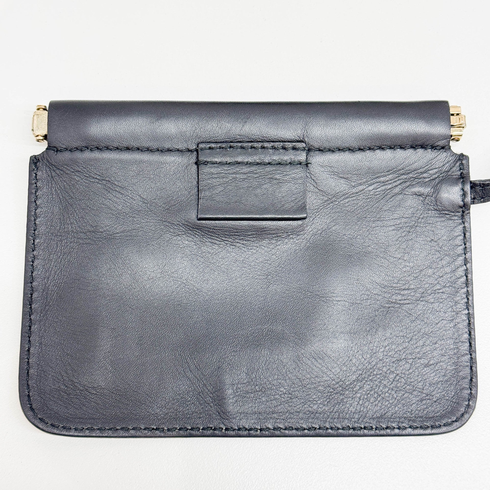 Black Leather Shoulder Bag