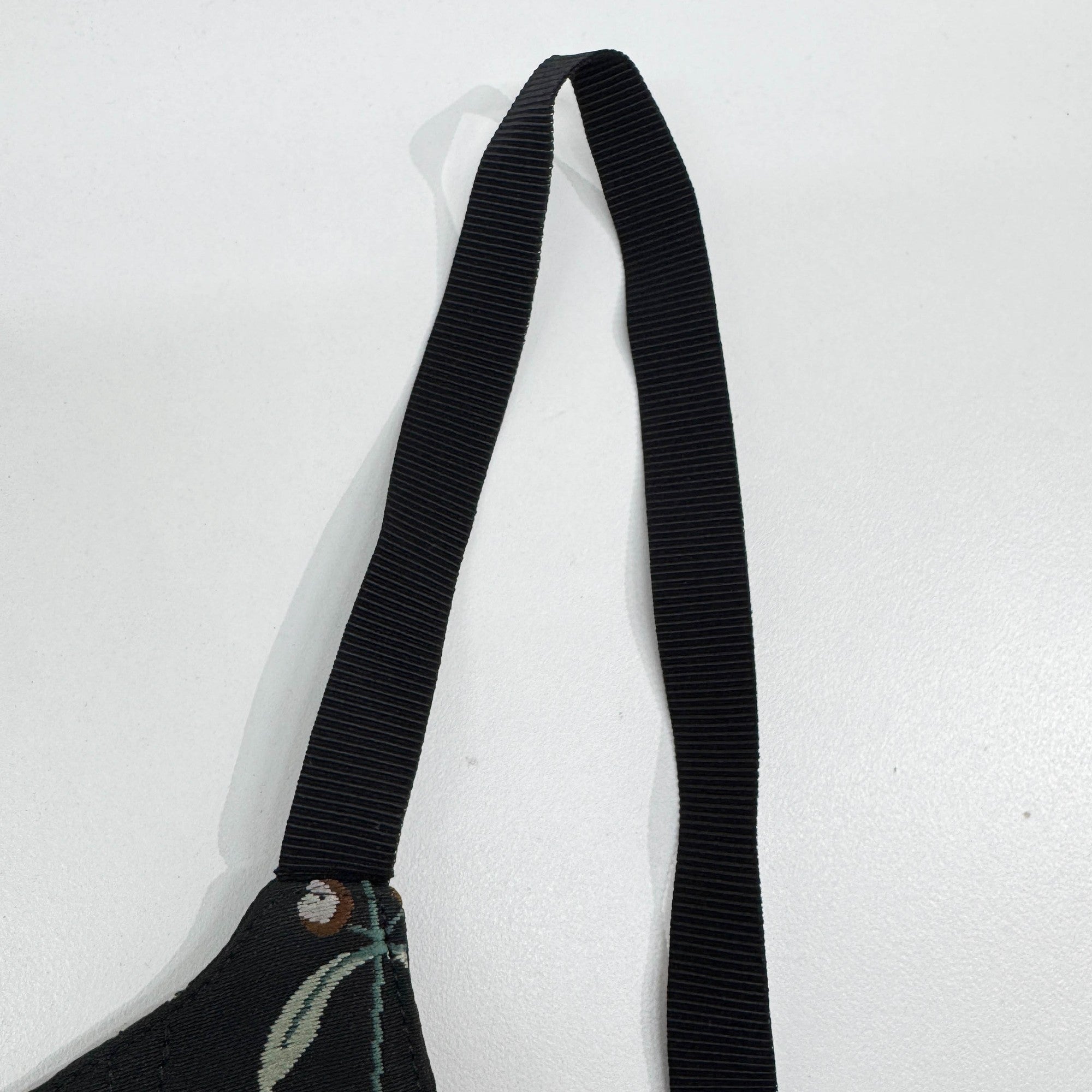 Size 36 EU Floral Embroidered Black Polyester Bustier