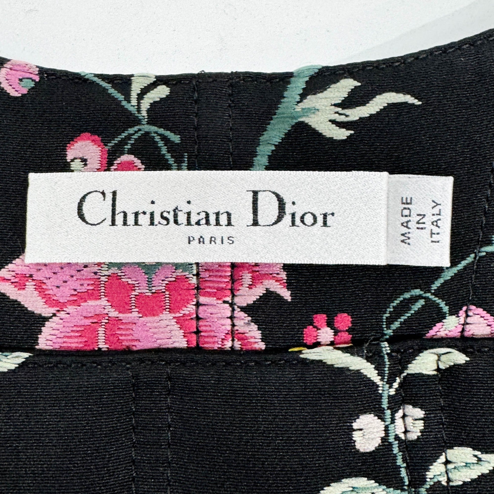 Size 36 EU Floral Embroidered Black Polyester Bustier