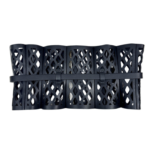 Size 70cm Black Leather Corset Belt