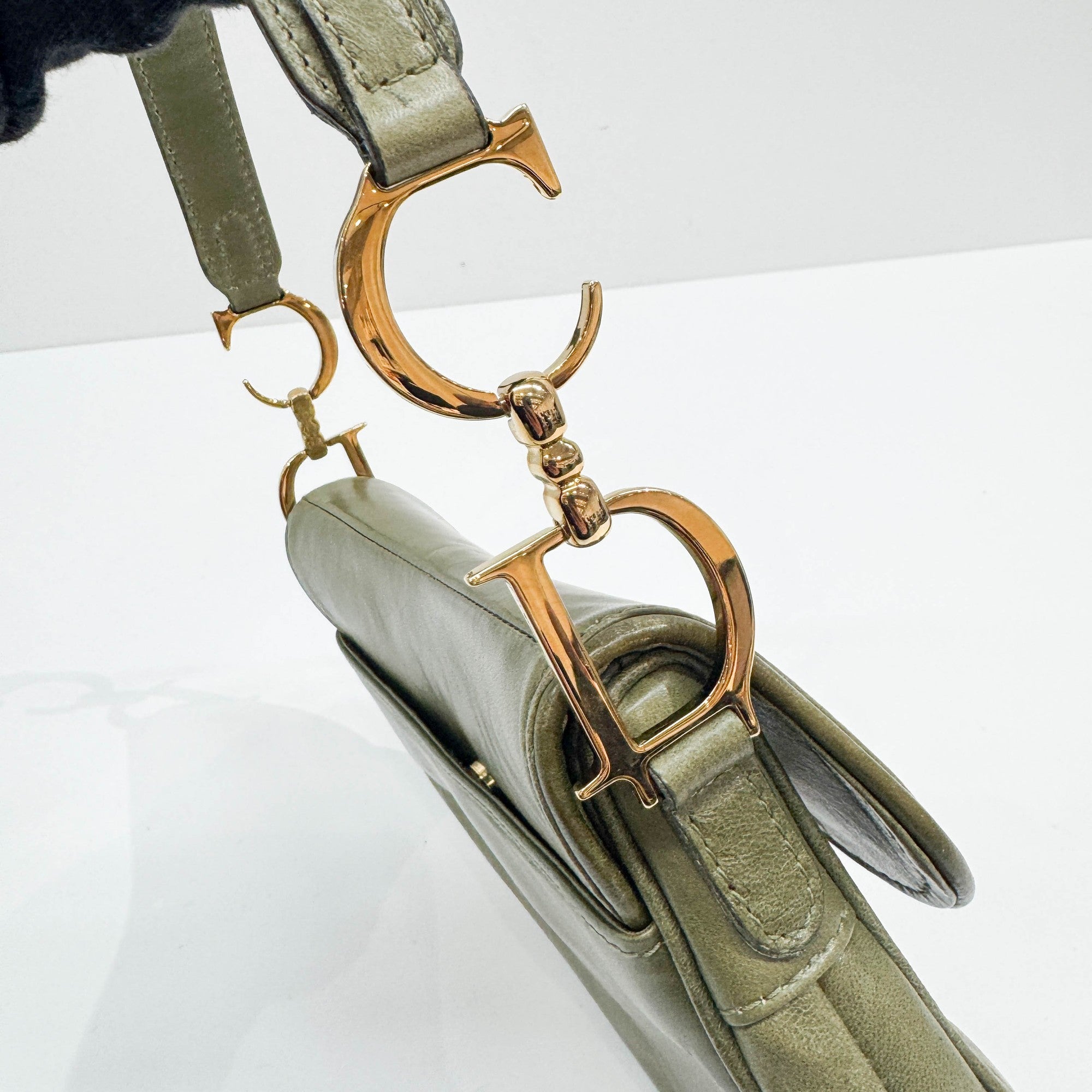 Mini Saddle Olive Green Shoulder Bag