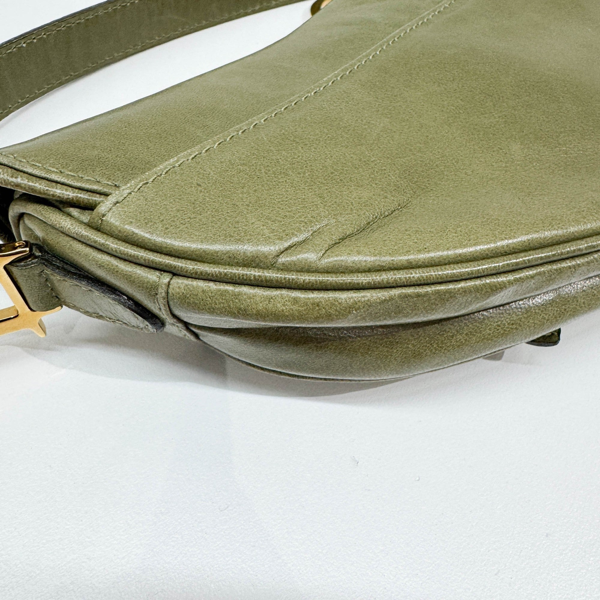 Mini Saddle Olive Green Shoulder Bag