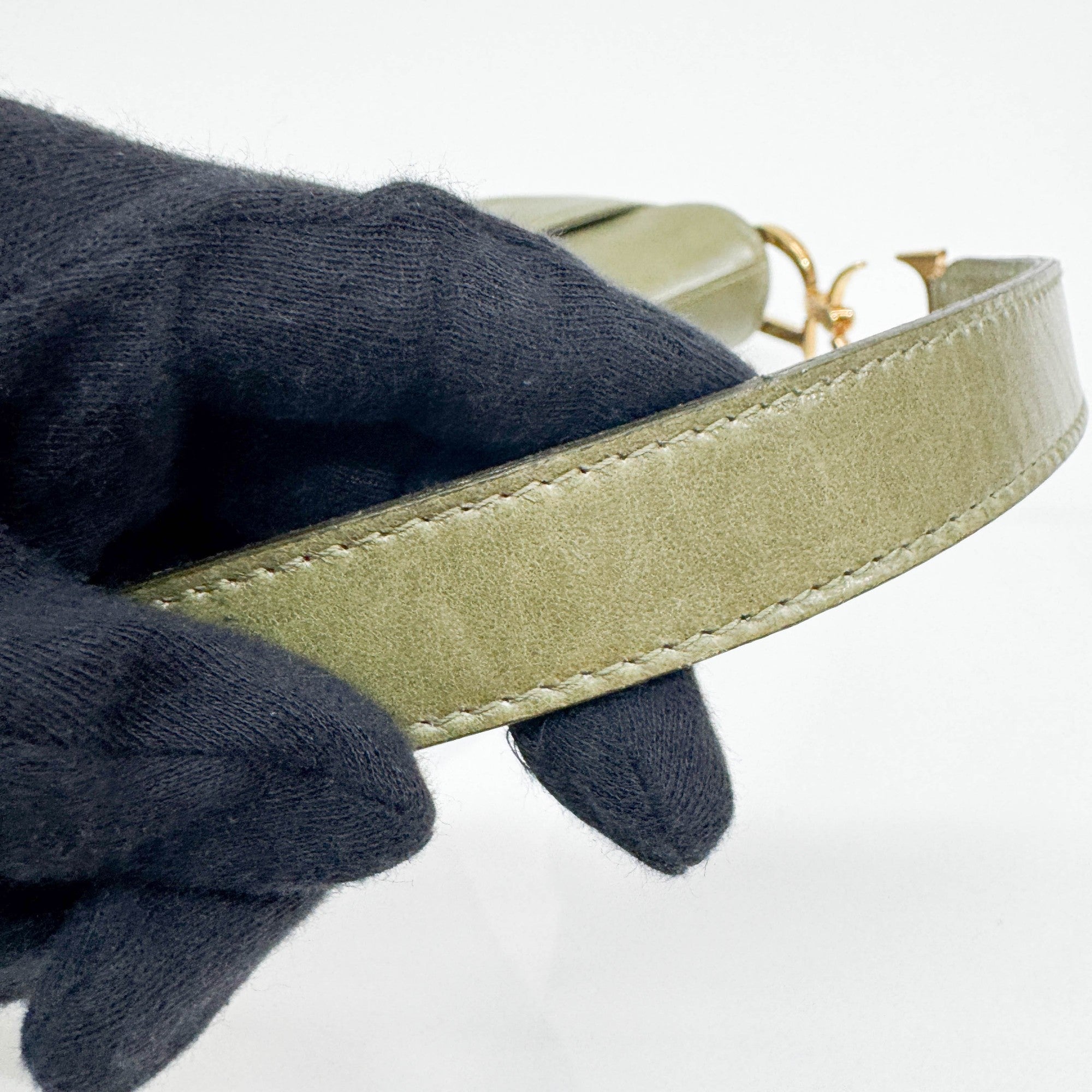 Mini Saddle Olive Green Shoulder Bag