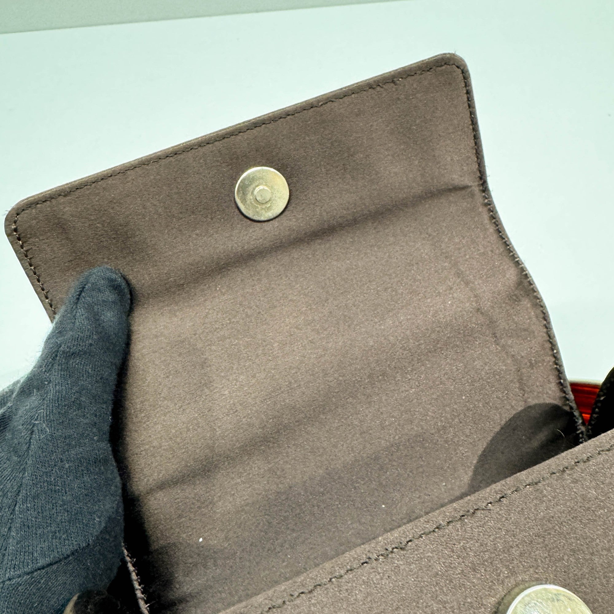 Brown Satin Hand Bag