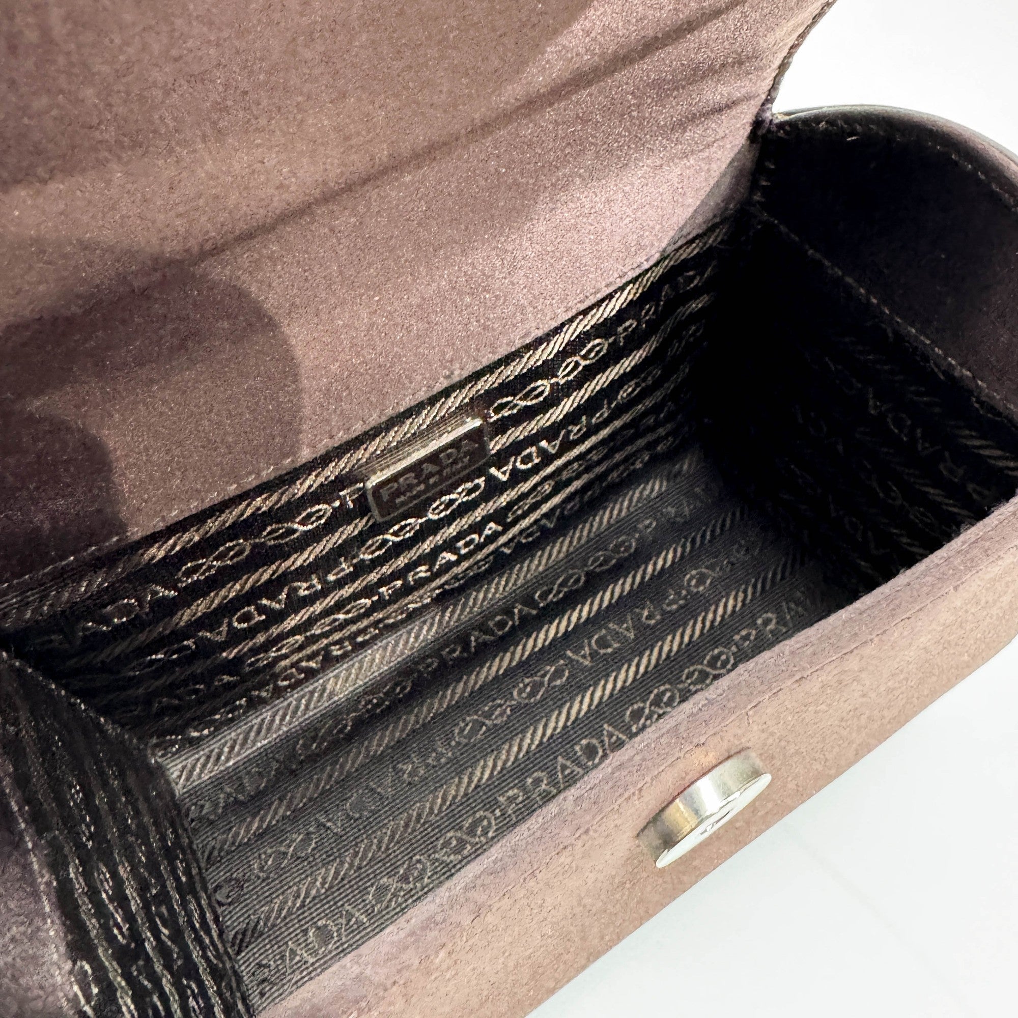 Brown Satin Hand Bag