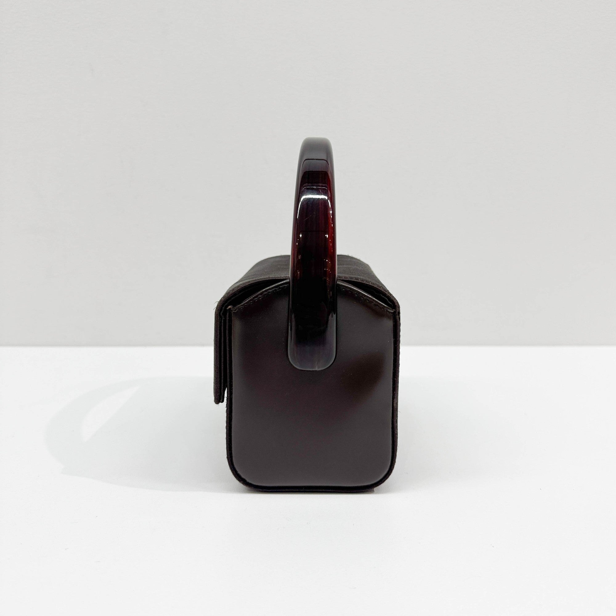 Brown Satin Hand Bag