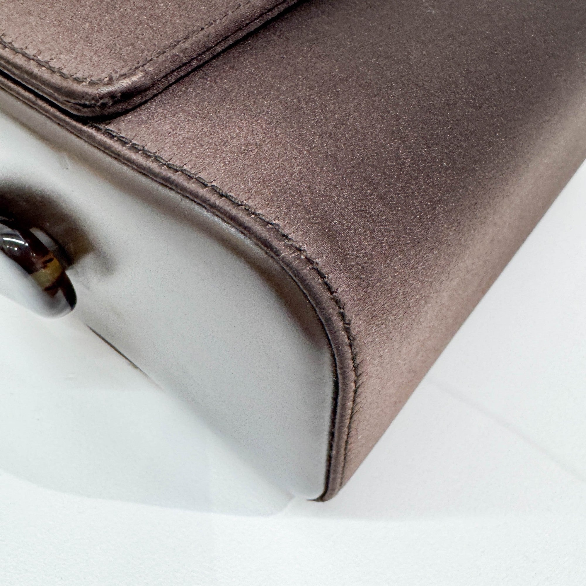 Brown Satin Hand Bag