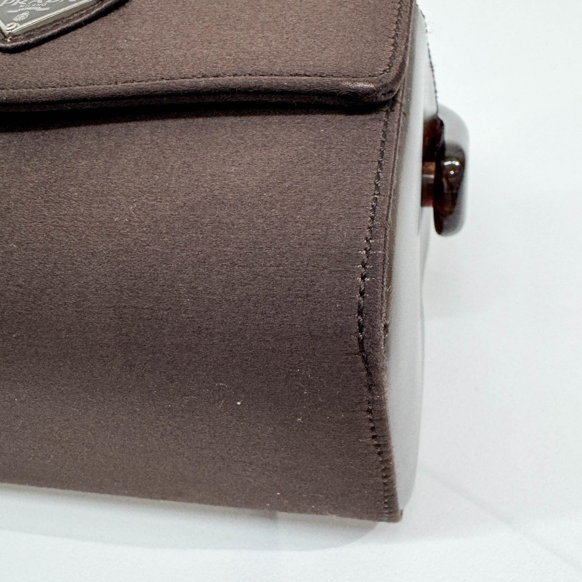 Brown Satin Hand Bag