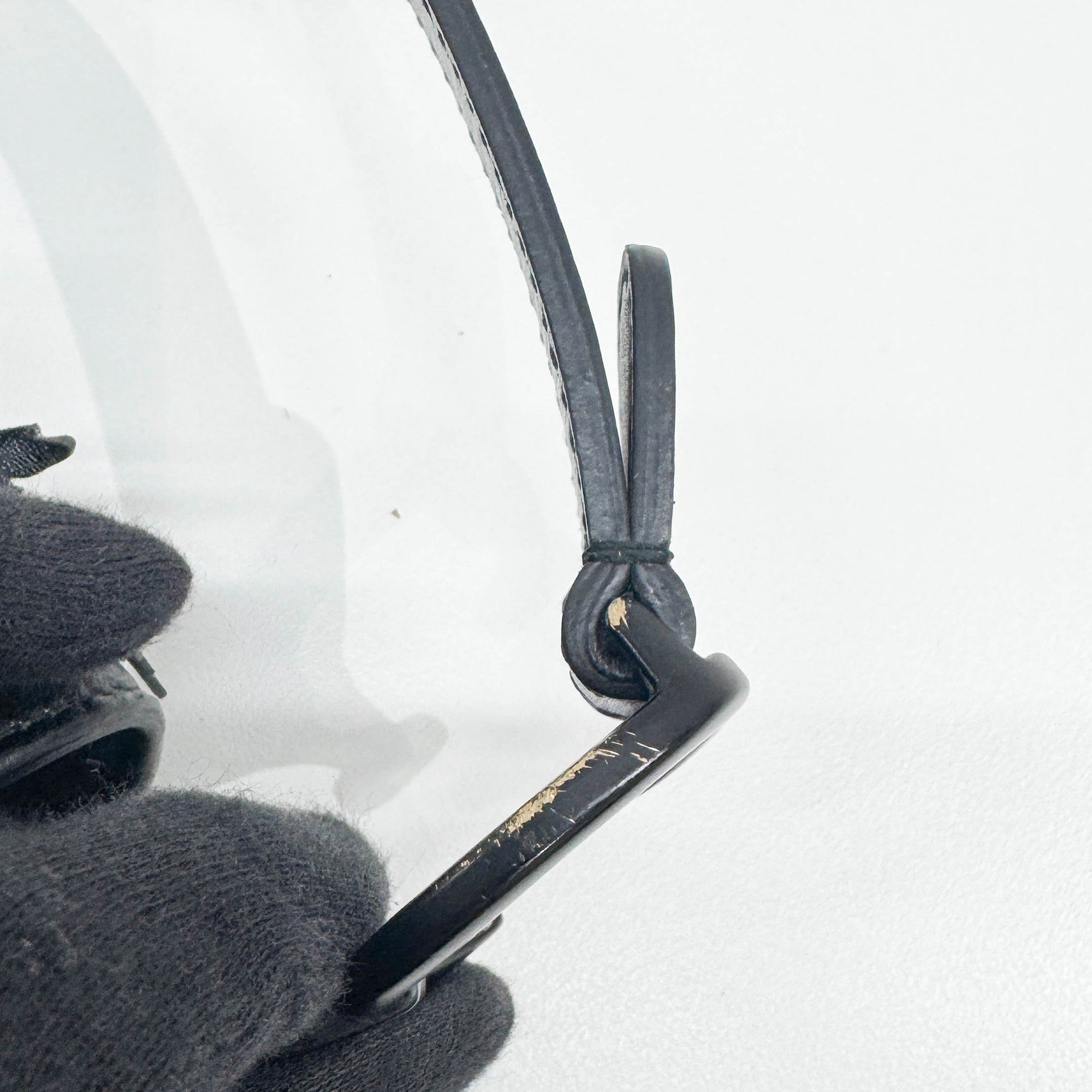 Mini Saddle Floral Black Leather Shoulder Bag